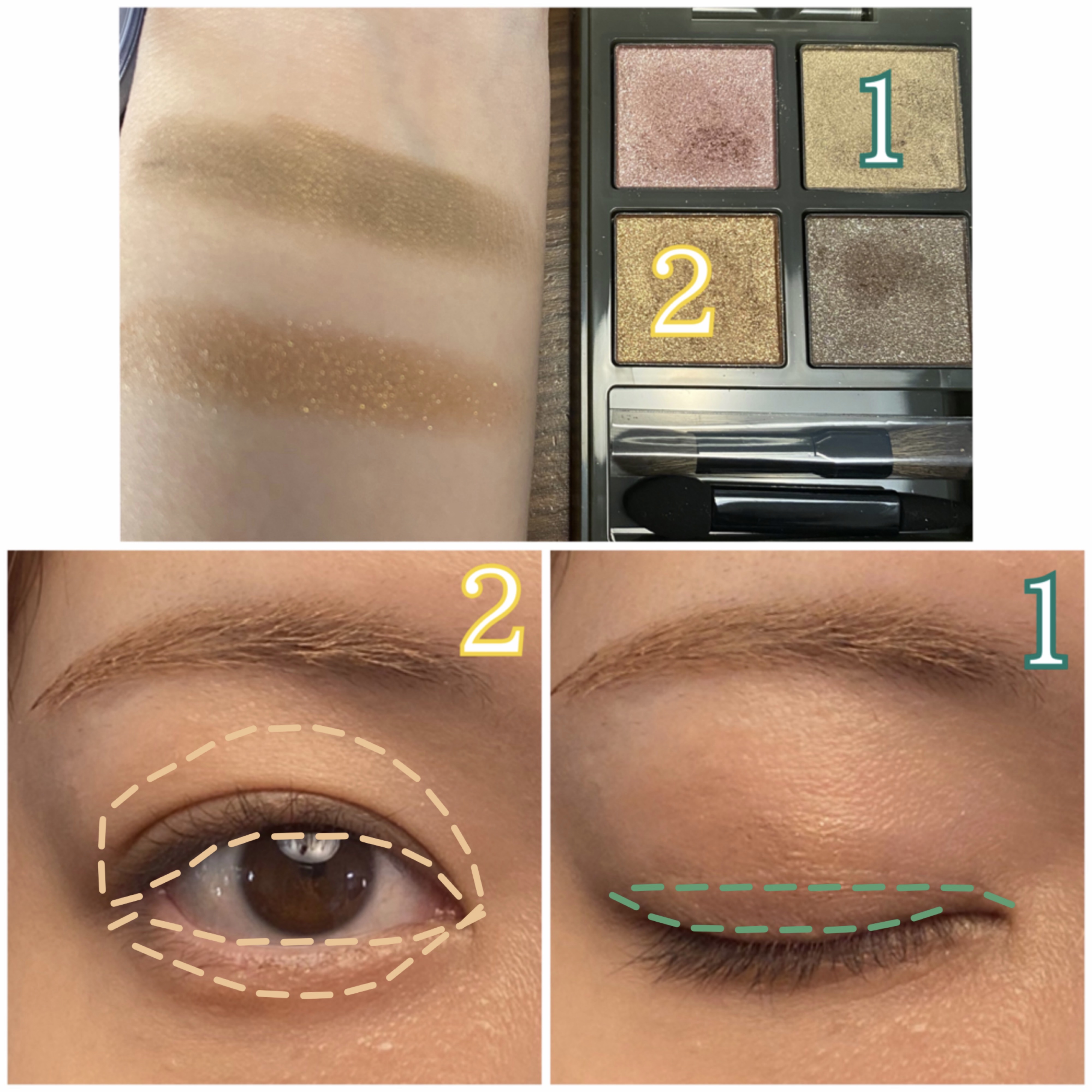 アディクション ホリデーアディクション アイシャドウ パレット + “スルー ザ グラス”/ADDICTION/アイシャドウパレットを使ったクチコミ（3枚目）