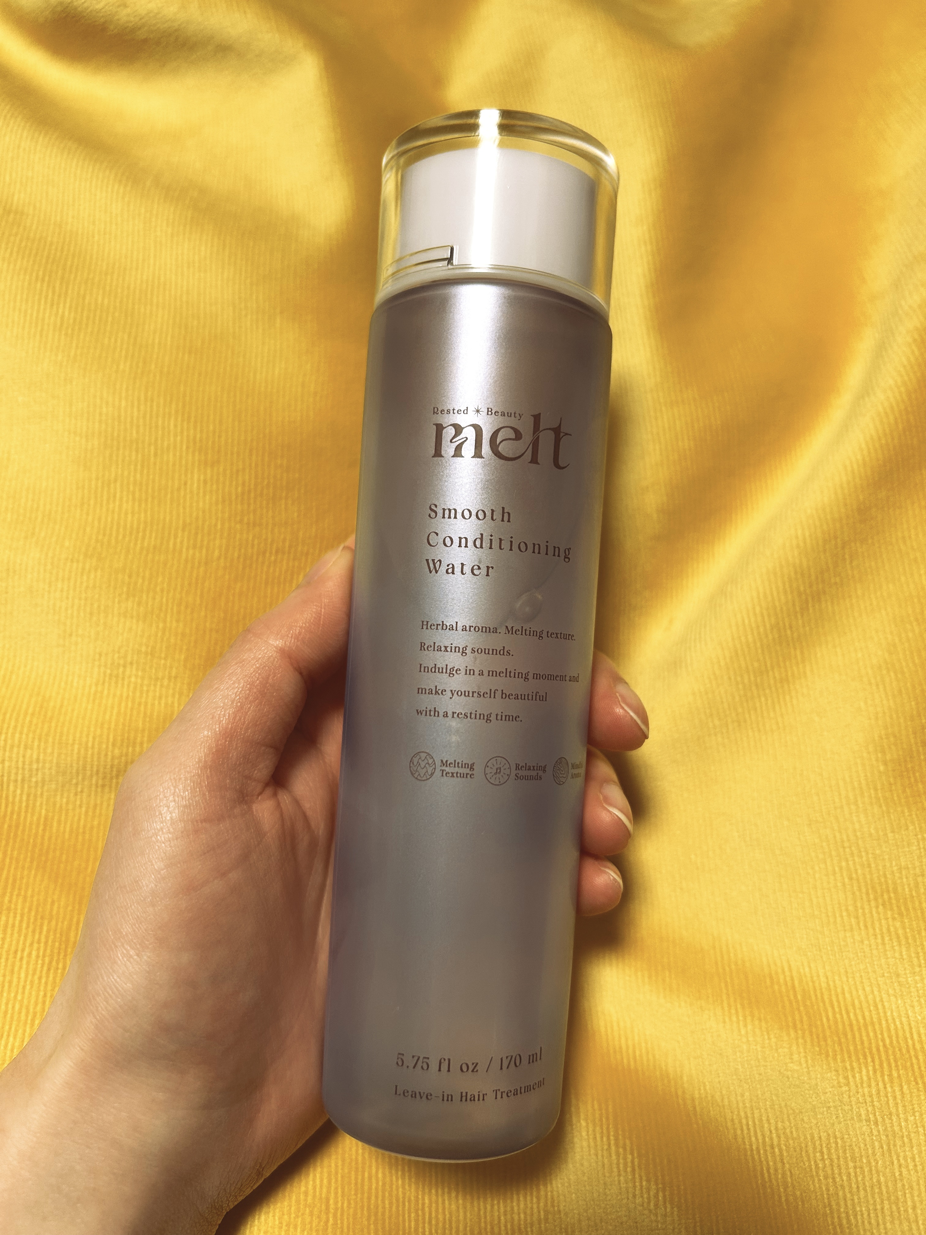 スムース コンディショニング ウォーター/melt/アウトバストリートメントを使ったクチコミ（1枚目）