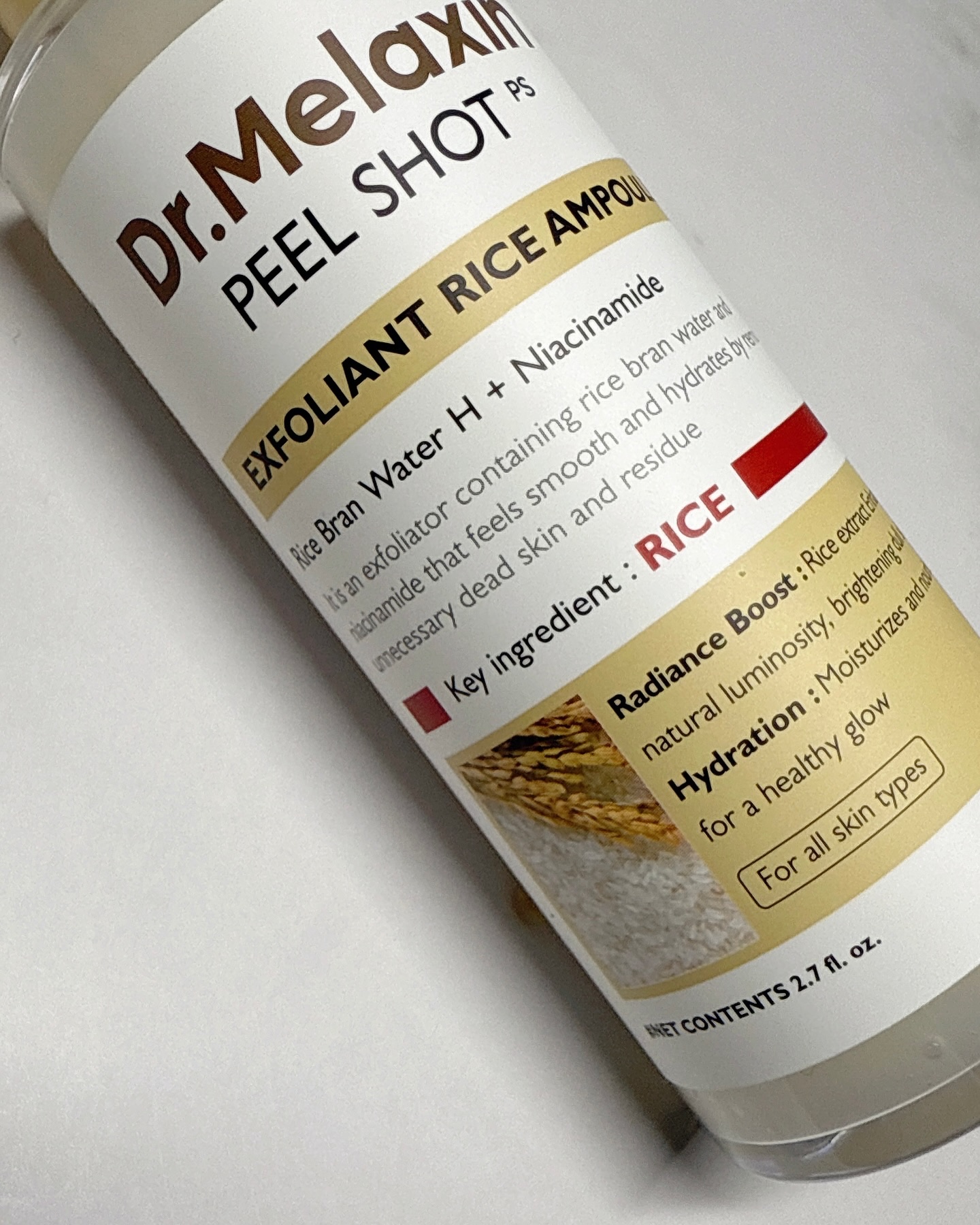 白米ピールショットゴマージュアンプル/Dr.Melaxin/美容液を使ったクチコミ（3枚目）