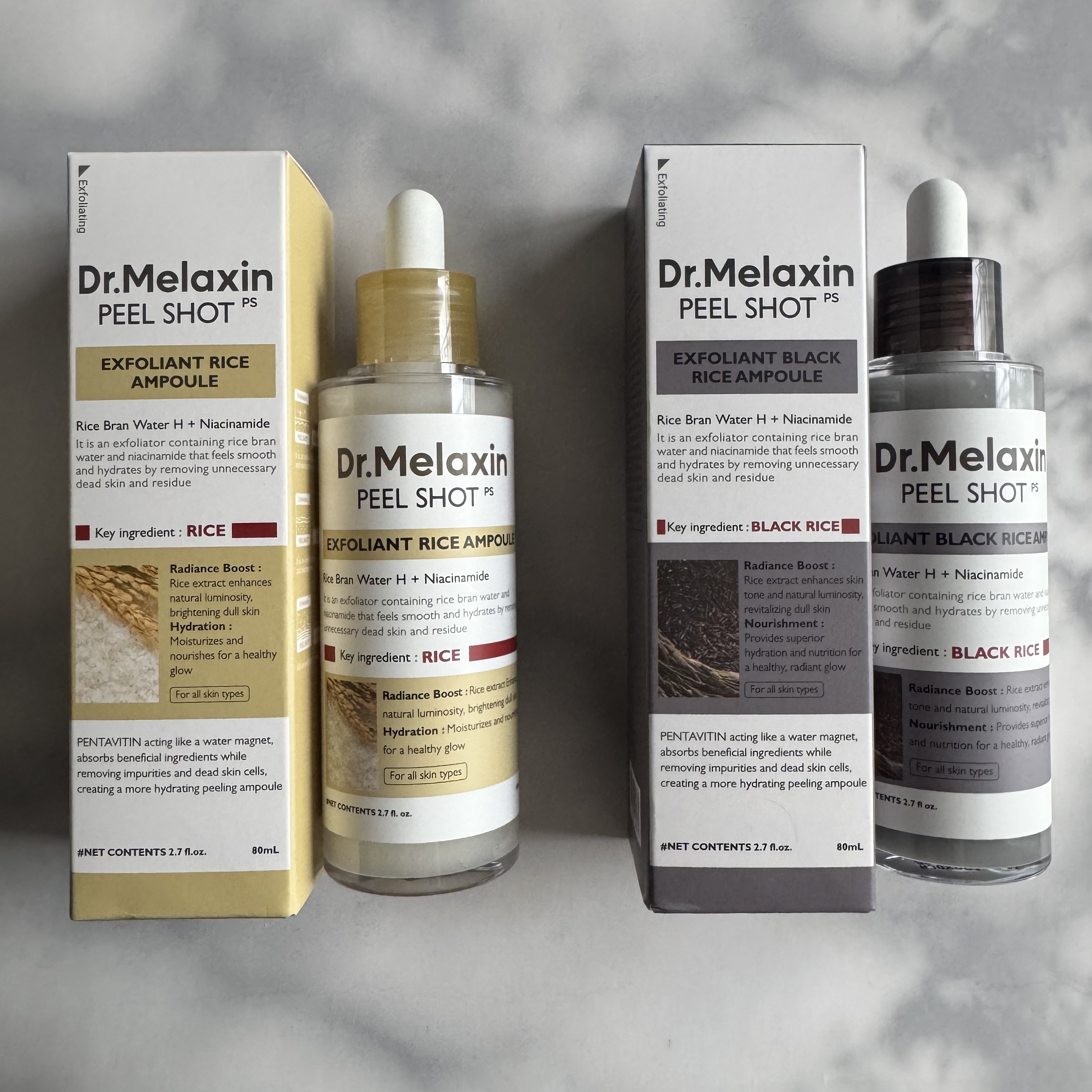 白米ピールショットゴマージュアンプル/Dr.Melaxin/美容液を使ったクチコミ（1枚目）