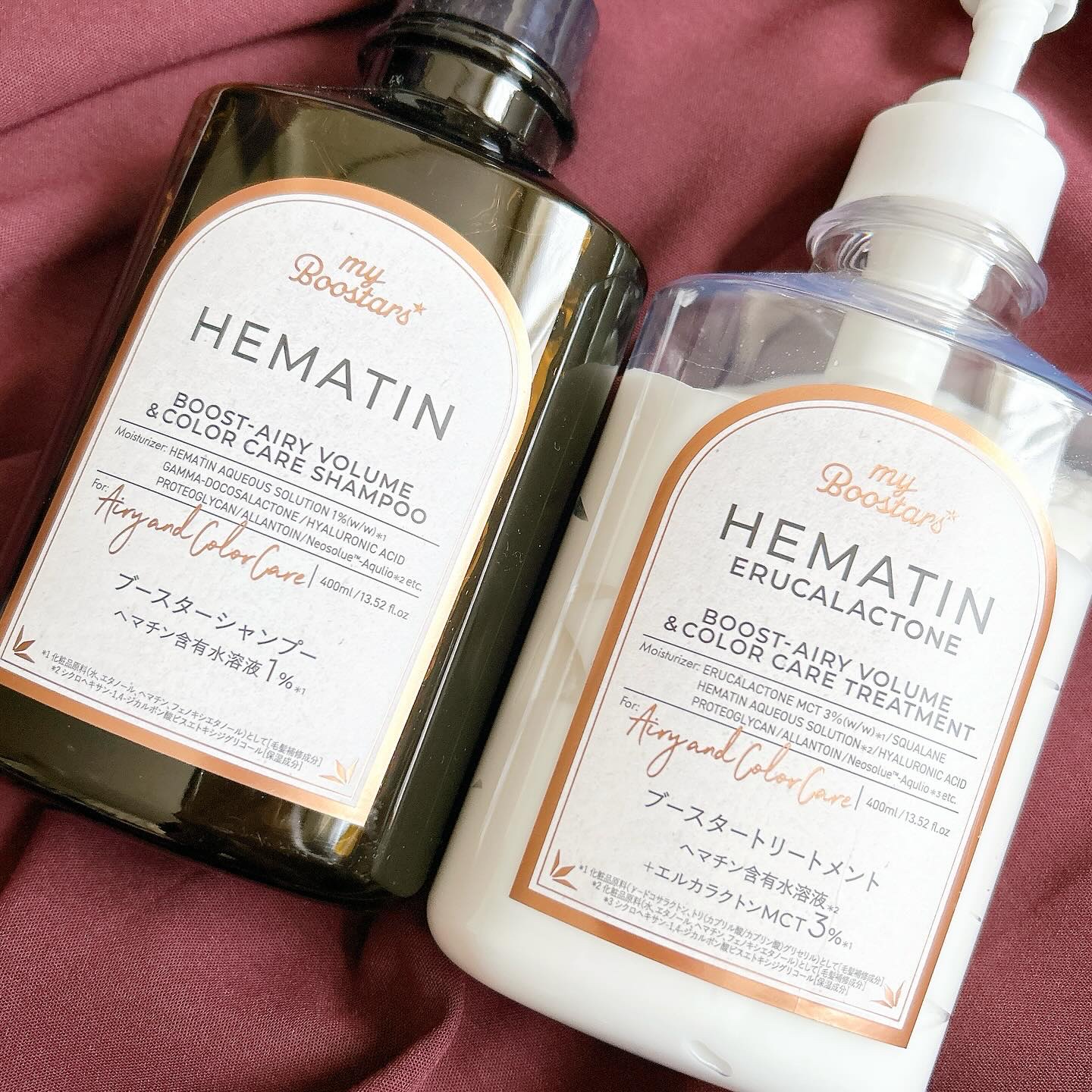 ヘマチン ブースター シャンプー /トリートメント ペアー＆ムスクの香り/マイブースターズ/市販シャンプーを使ったクチコミ（2枚目）