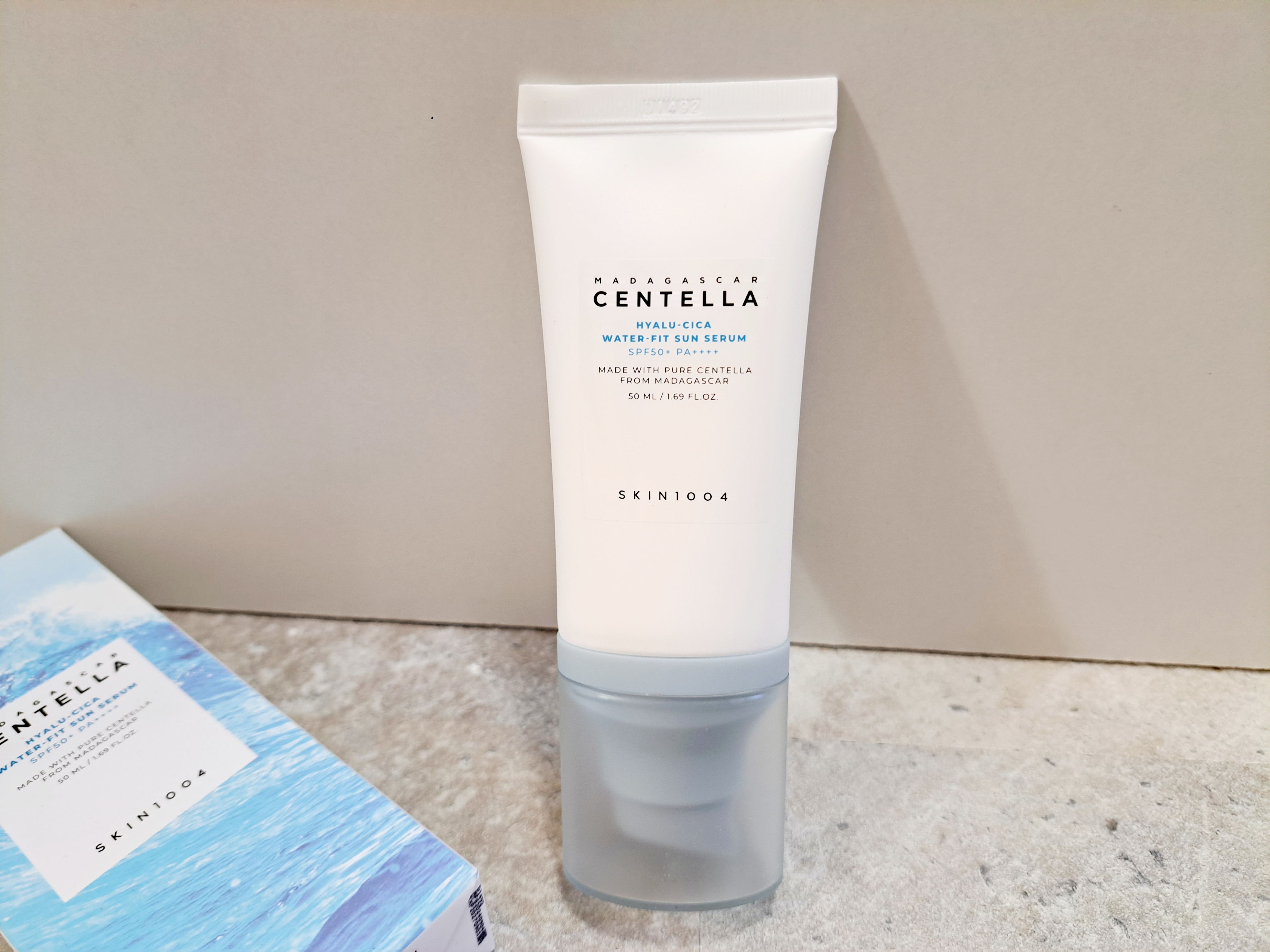 ヒアルーシカ ウォーターフィット サンセラム/SKIN1004/日焼け止めローションを使ったクチコミ（1枚目）