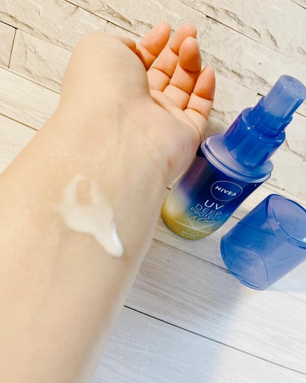 ぷえら on LIPS 「ニベアUVディーププロテクト&ケアミルクミスト使ってみました🙌..」(4枚目)