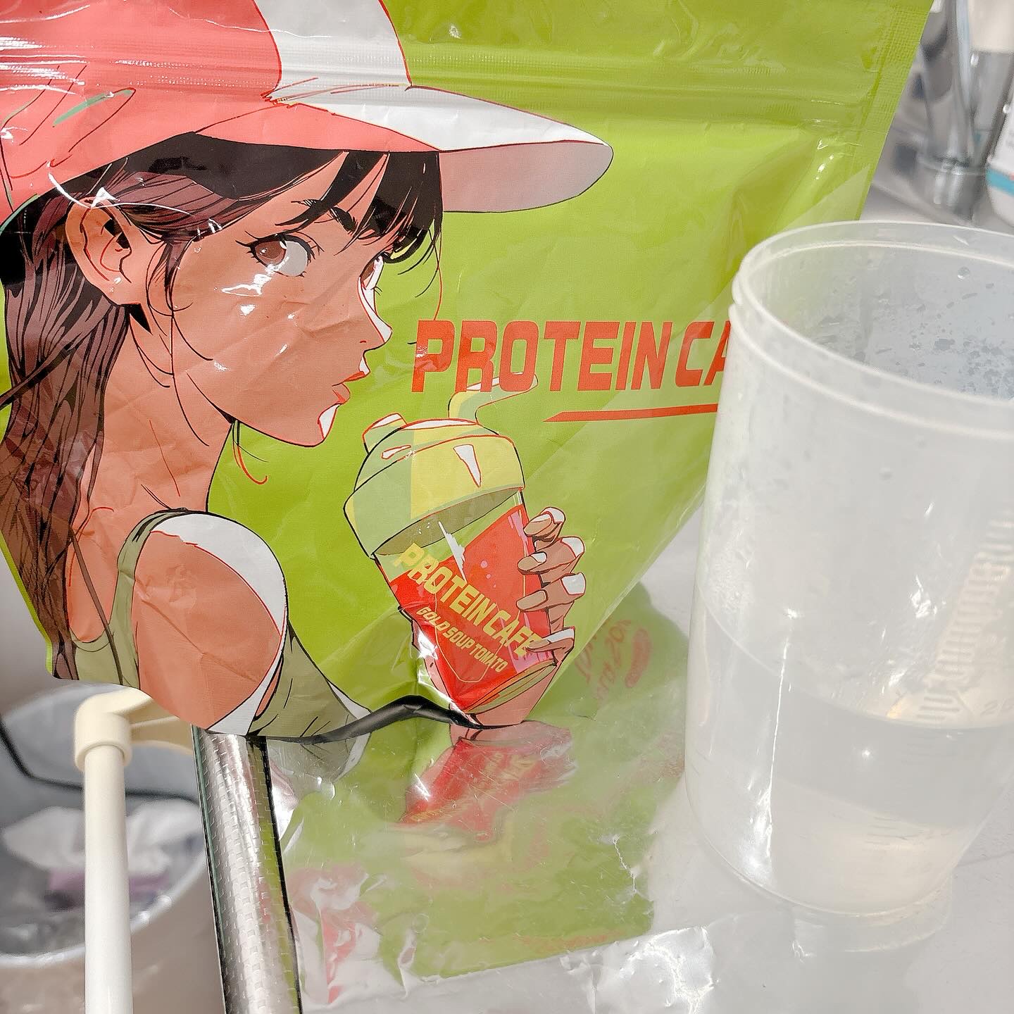 ゴールドスープトマト/プロテインカフェ/プロテインバーを使ったクチコミ（2枚目）