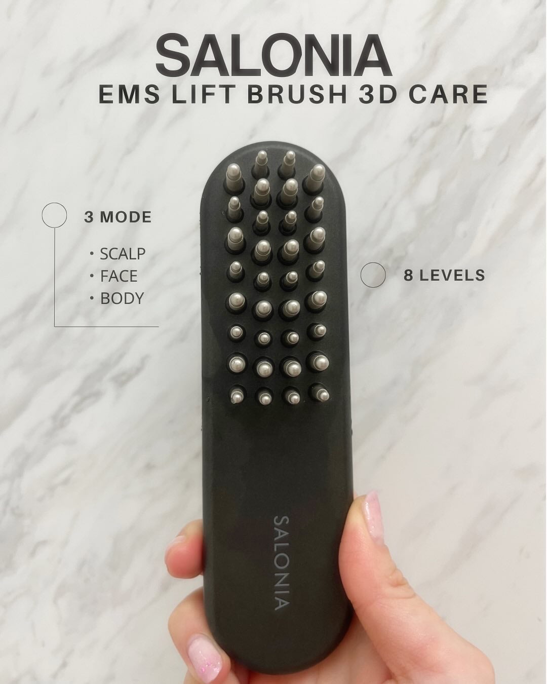 サロニア EMSリフトブラシ 3Dケア/SALONIA/ボディケア美容家電を使ったクチコミ(1枚目)