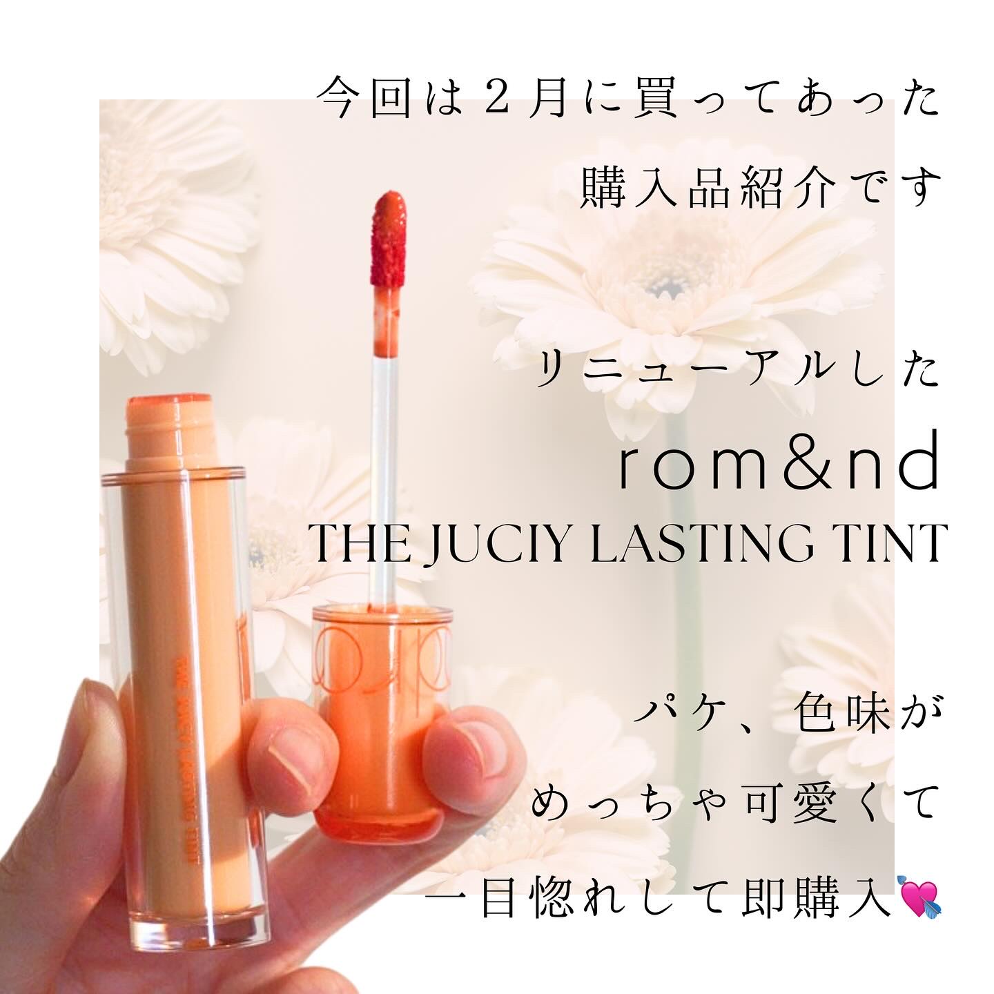 ザ ジューシーラスティングティント 24 ベアジューシーオー/rom&nd/リップティントを使ったクチコミ（2枚目）