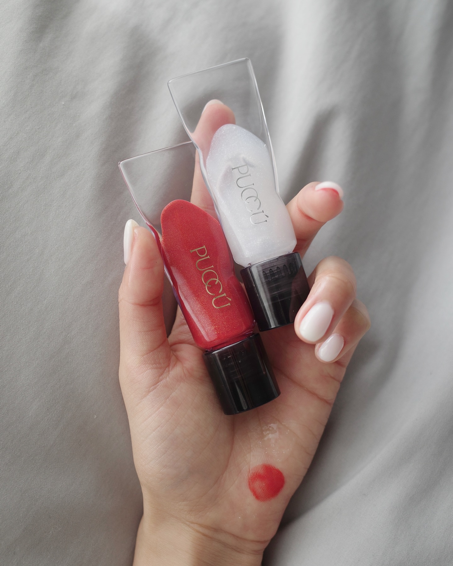 カラーリップセラム 002 ベリーフラミンゴ/PUCCÚ/リップグロスを使ったクチコミ（1枚目）