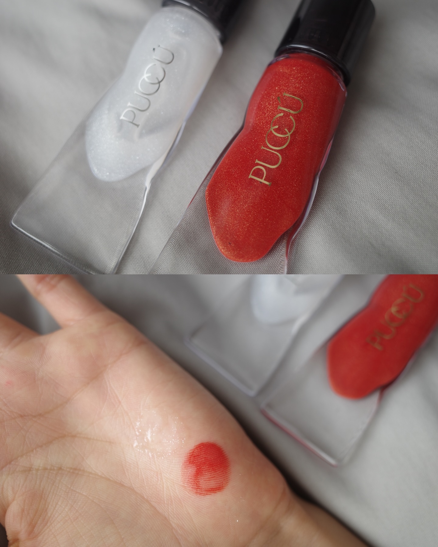 カラーリップセラム 002 ベリーフラミンゴ/PUCCÚ/リップグロスを使ったクチコミ（3枚目）