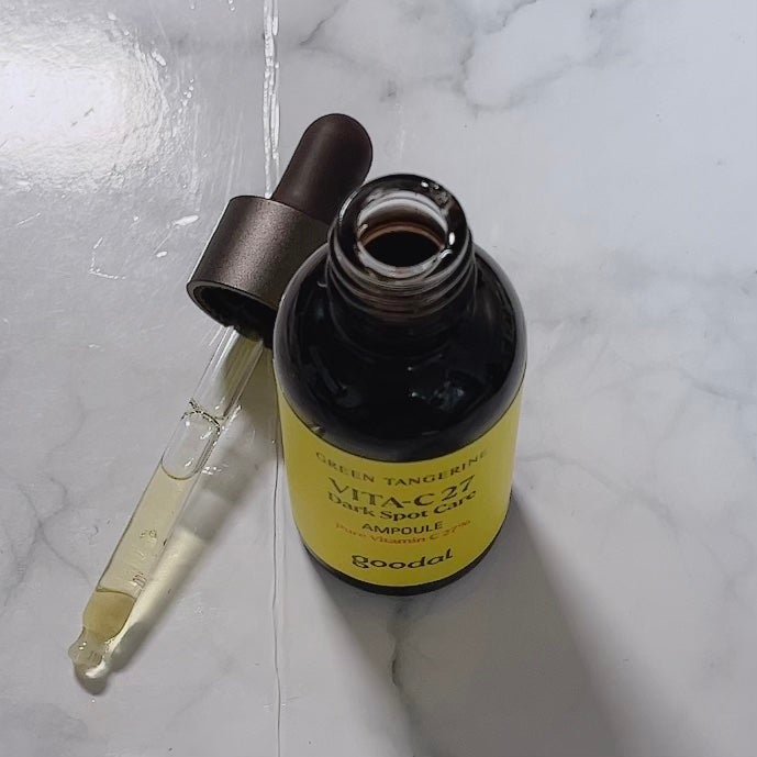 グリーンタンジェリンビタC27ダークスポットケアアンプル/goodal/美容液を使ったクチコミ(2枚目)