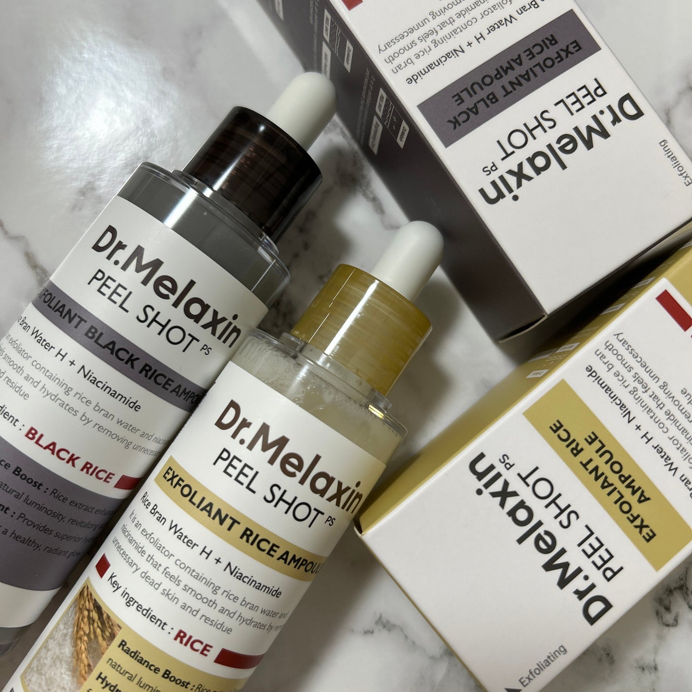 白米ピールショットゴマージュアンプル/Dr.Melaxin/美容液を使ったクチコミ(1枚目)