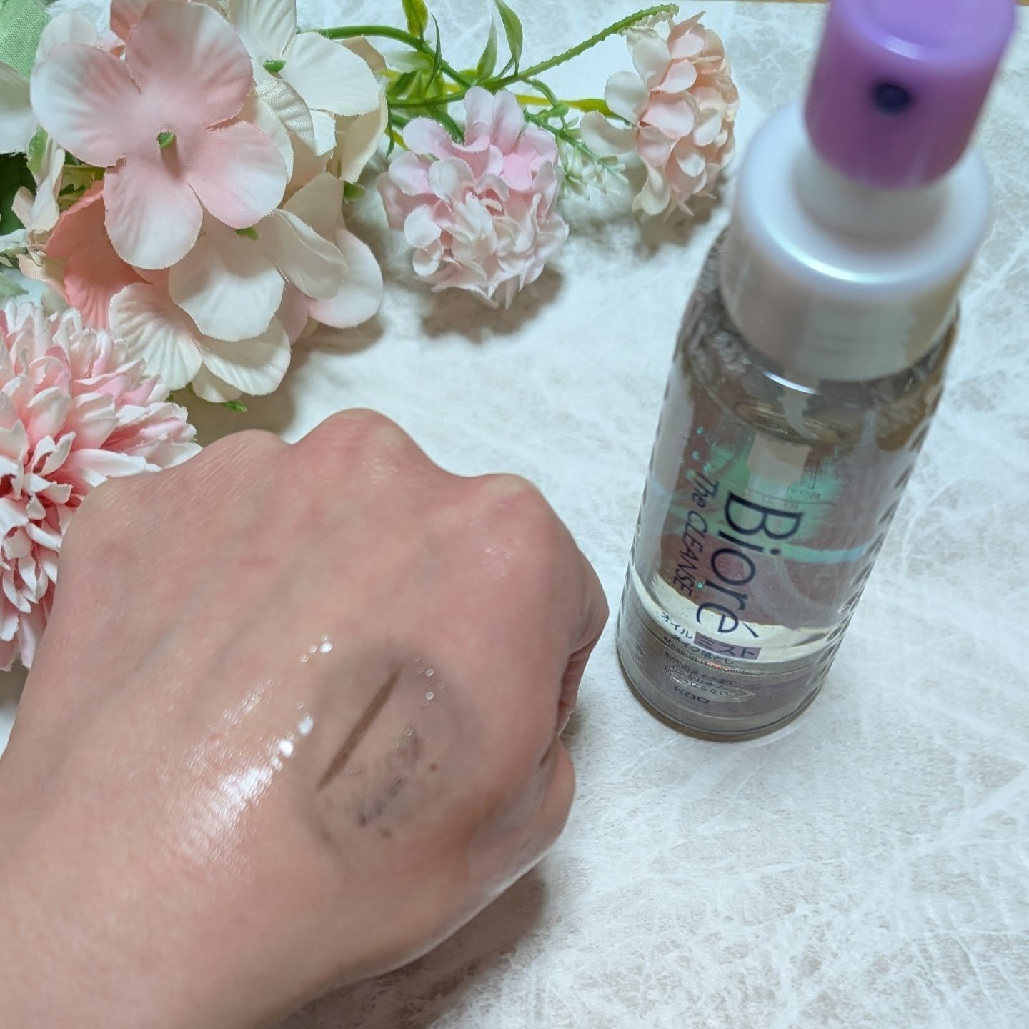 ザ クレンズ オイルミストメイク落とし/ビオレ/オイルクレンジングを使ったクチコミ（3枚目）