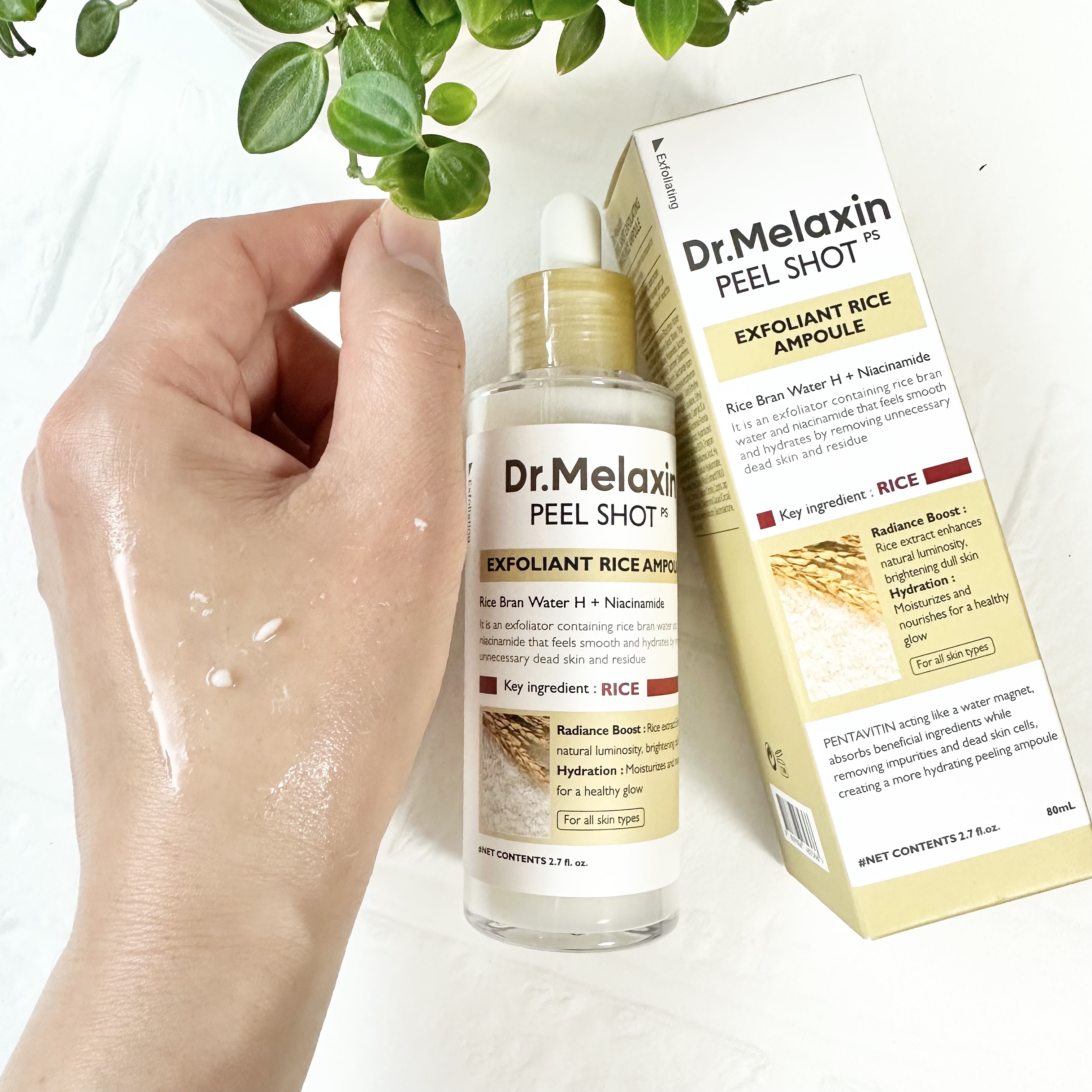 白米ピールショットゴマージュアンプル/Dr.Melaxin/美容液を使ったクチコミ（2枚目）