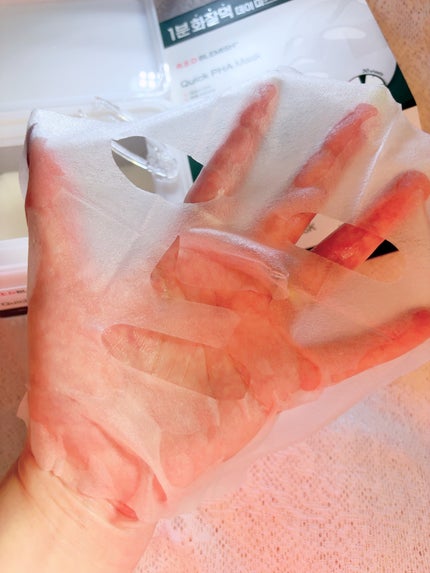 レッドブレミッシュクイックPHAシートマスク/Dr.G/シートマスク・パックを使ったクチコミ(6枚目)