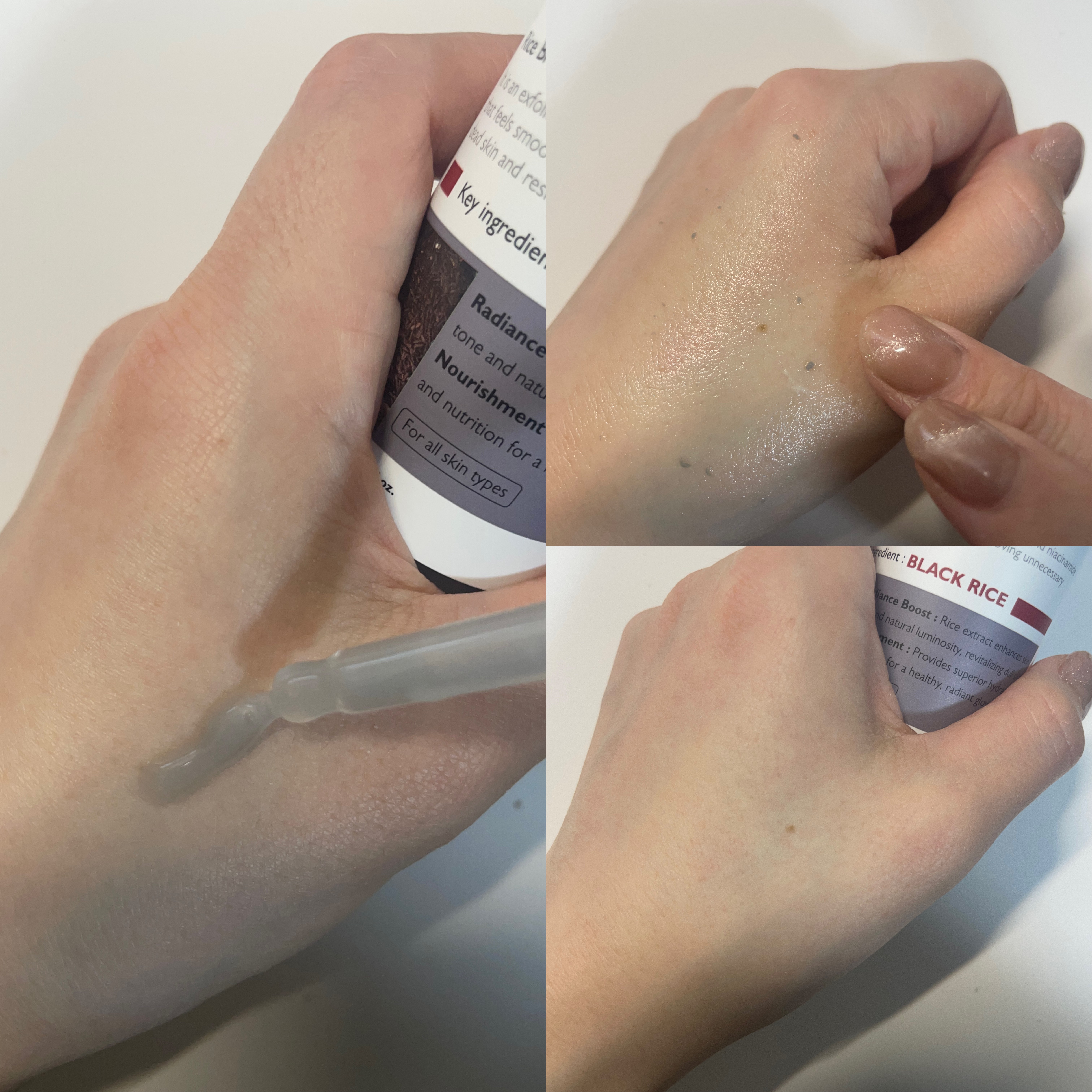 黒米ピールショットゴマージュアンプル/Dr.Melaxin/美容液を使ったクチコミ（1枚目）