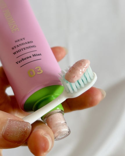 ホワイトプロミス 美白*+むし歯予防*/WHiTE PROMiSE/歯磨き粉を使ったクチコミ(4枚目)