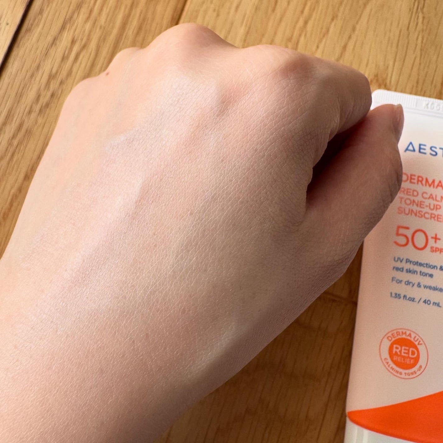 ダーマUV365 リリーフピンクトーンアップサンスクリーン/AESTURA/日焼け止めクリームを使ったクチコミ(5枚目)