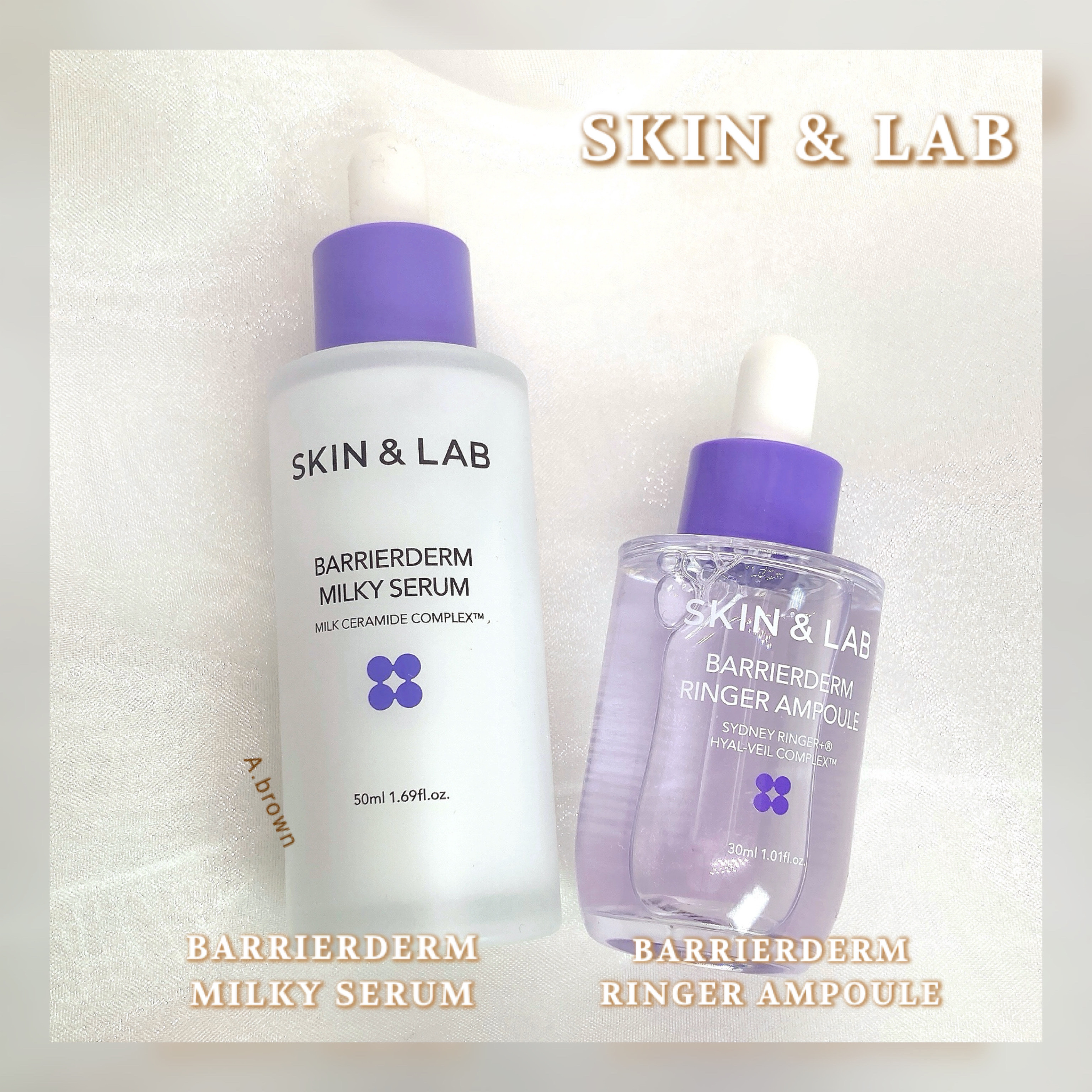 バリアダームミルキーセラム/SKIN&LAB/美容液を使ったクチコミ（2枚目）