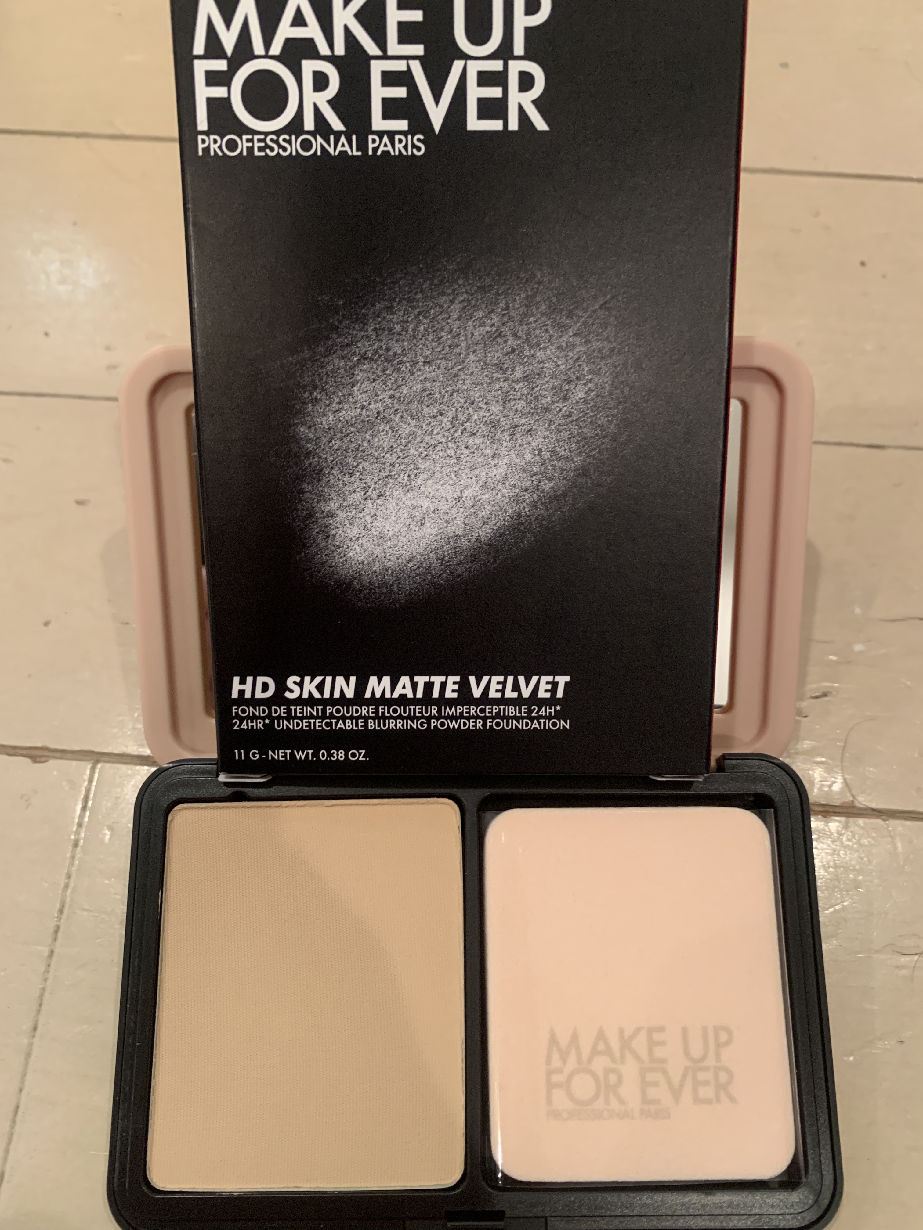 HDスキン マットベルベットコンパクト/MAKE UP FOR EVER/パウダーファンデーションを使ったクチコミ（2枚目）