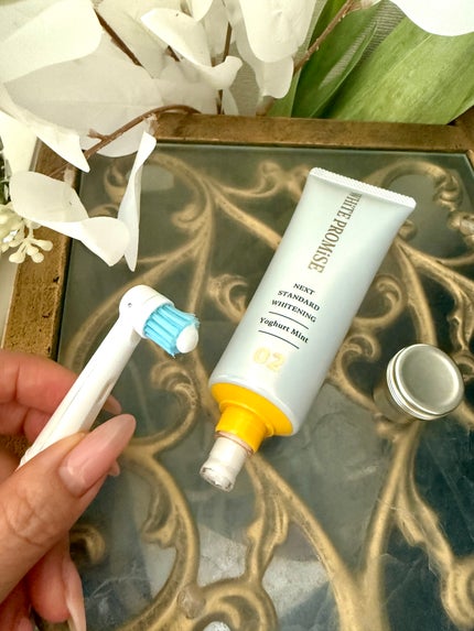 ホワイトプロミス 美白*+むし歯予防*/WHiTE PROMiSE/歯磨き粉を使ったクチコミ(2枚目)