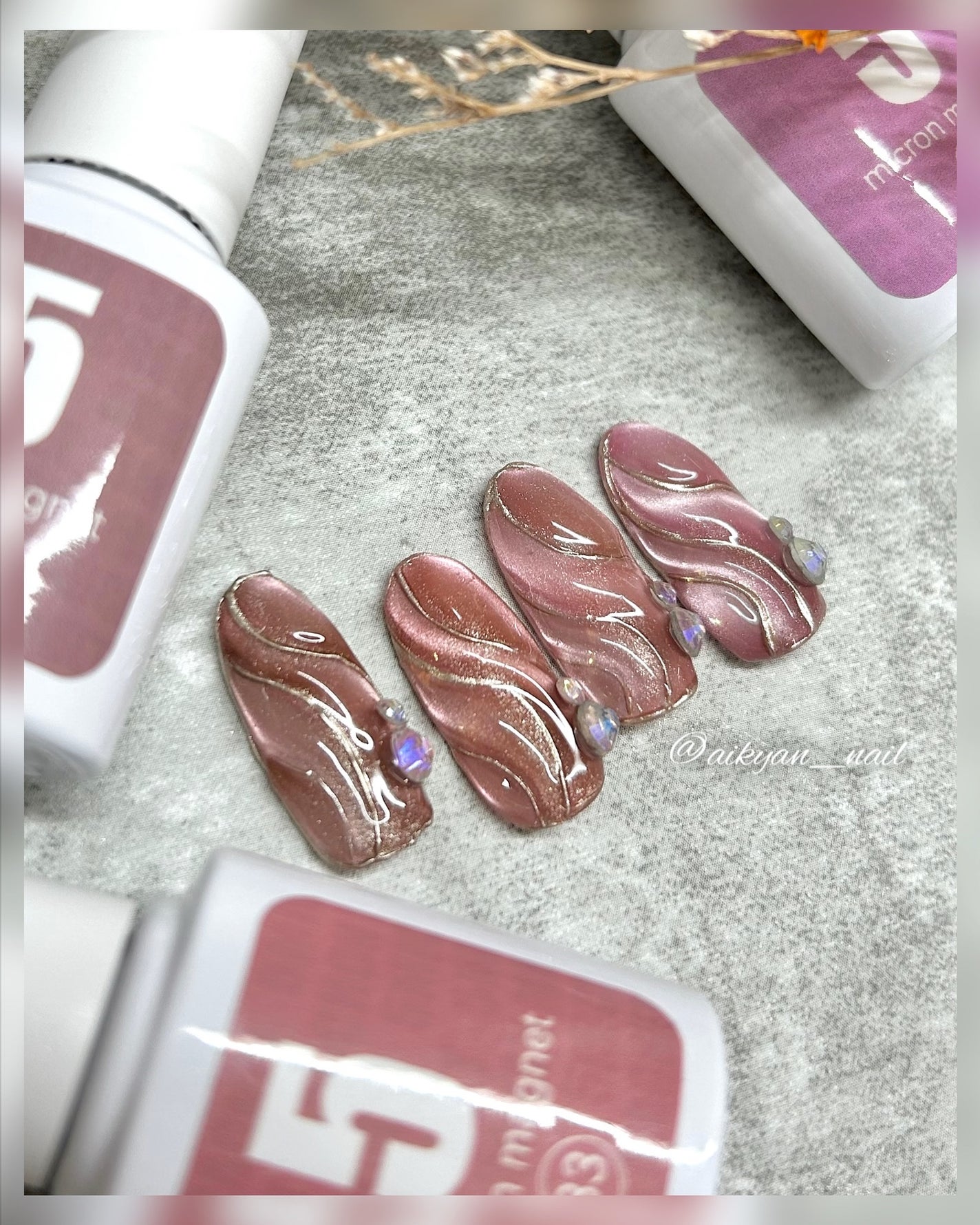 5ミクロンマグネット/ネイル工房/ジェルネイルを使ったクチコミ(4枚目)