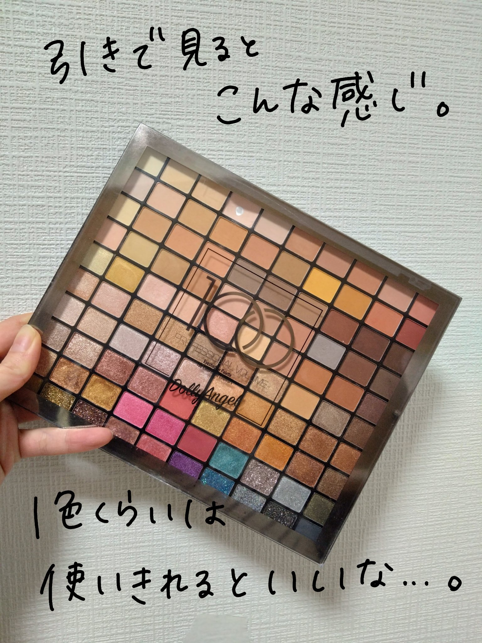 プロフェッショナルボリューム100カラー/Dolly Angel/アイシャドウパレットを使ったクチコミ（2枚目）