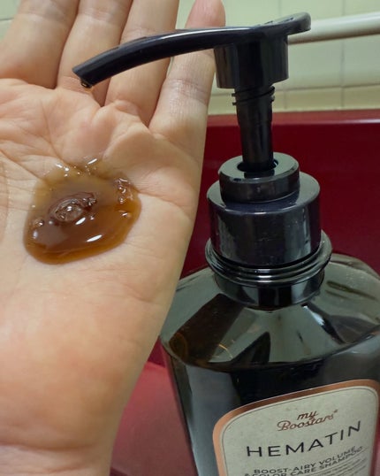 ヘマチン ブースター シャンプー /トリートメント ペアー&ムスクの香り/マイブースターズ/市販シャンプーを使ったクチコミ(6枚目)