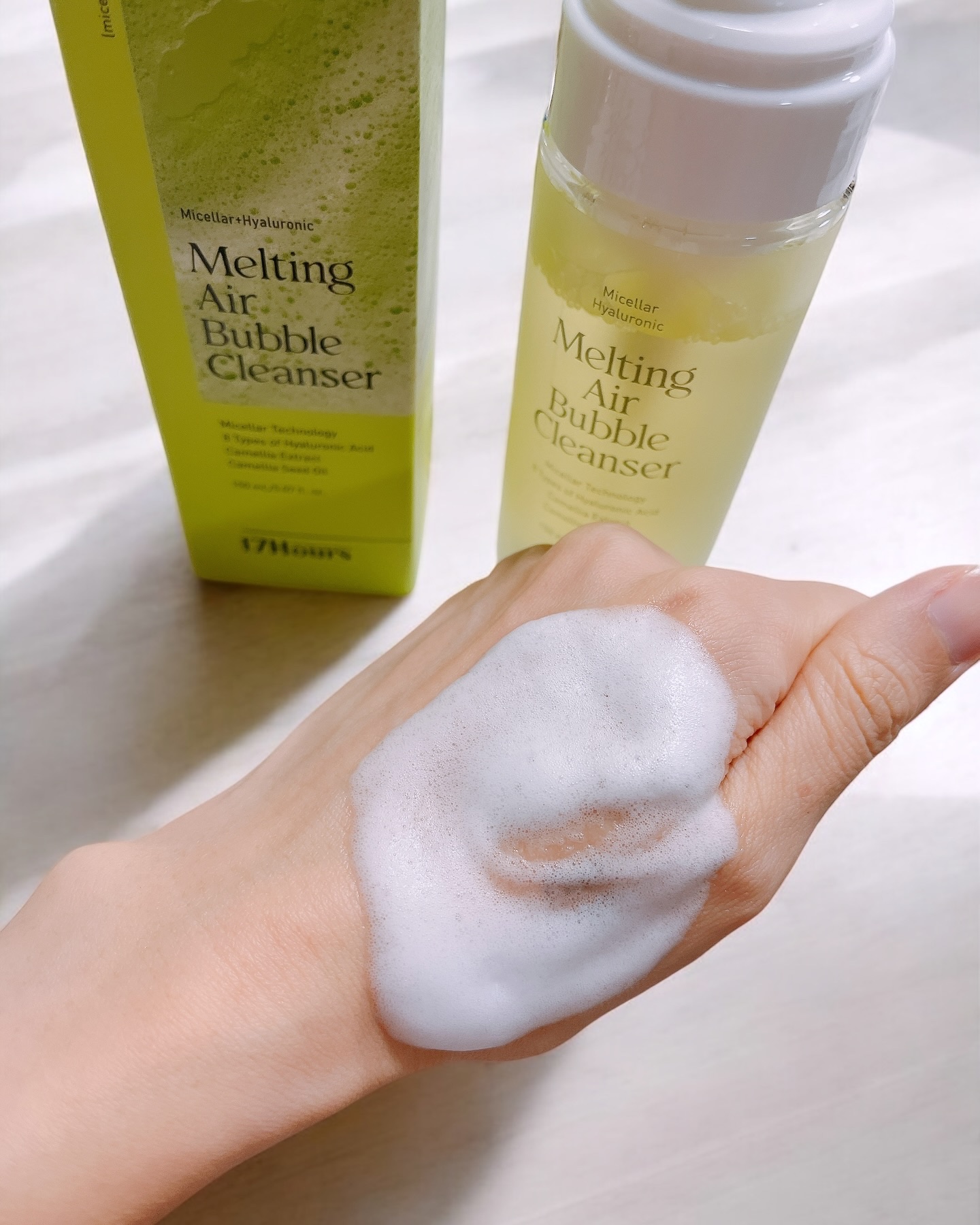 メルティングエアバブルクレンザー/17Hours/その他洗顔料を使ったクチコミ（3枚目）
