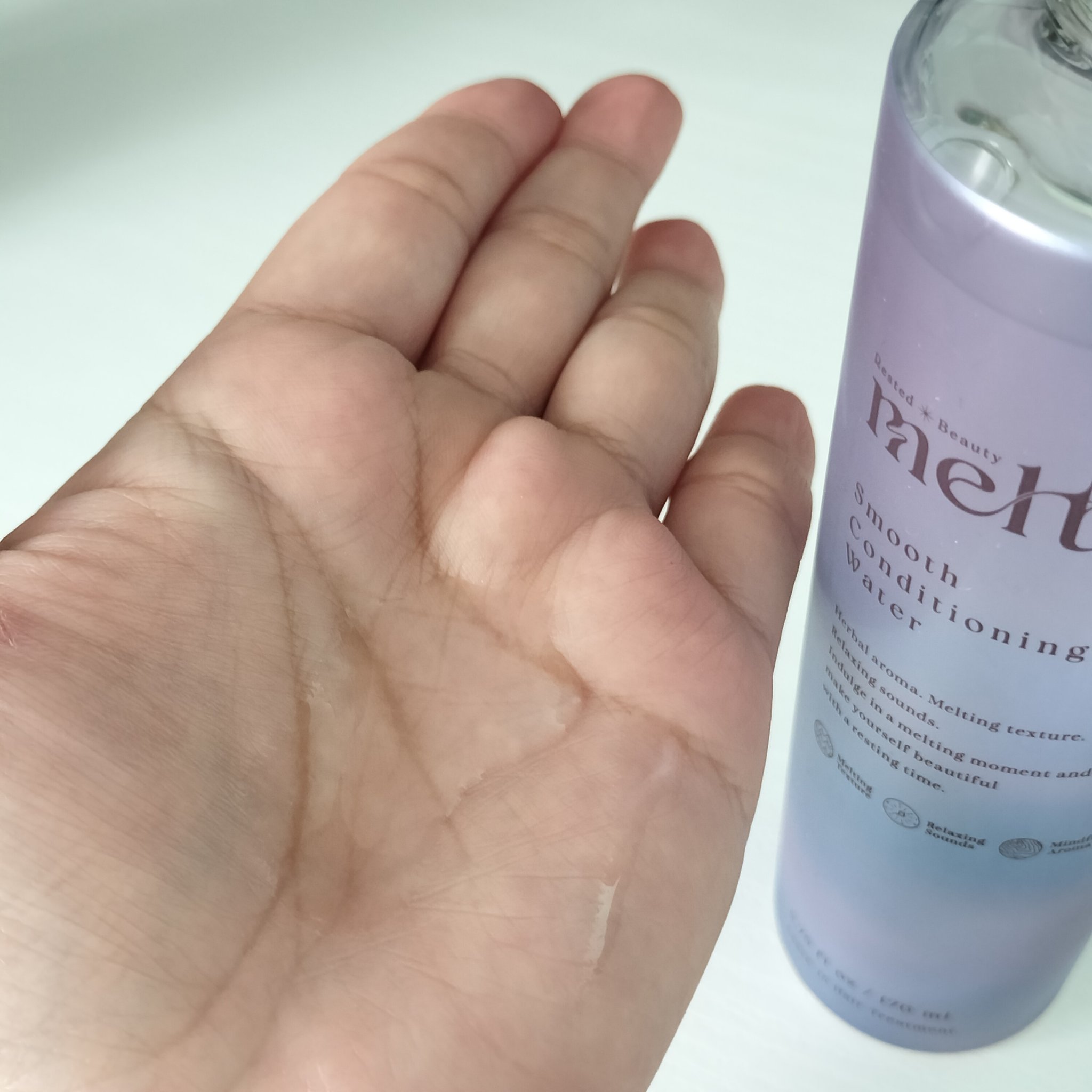 スムース コンディショニング ウォーター/melt/アウトバストリートメントを使ったクチコミ（3枚目）