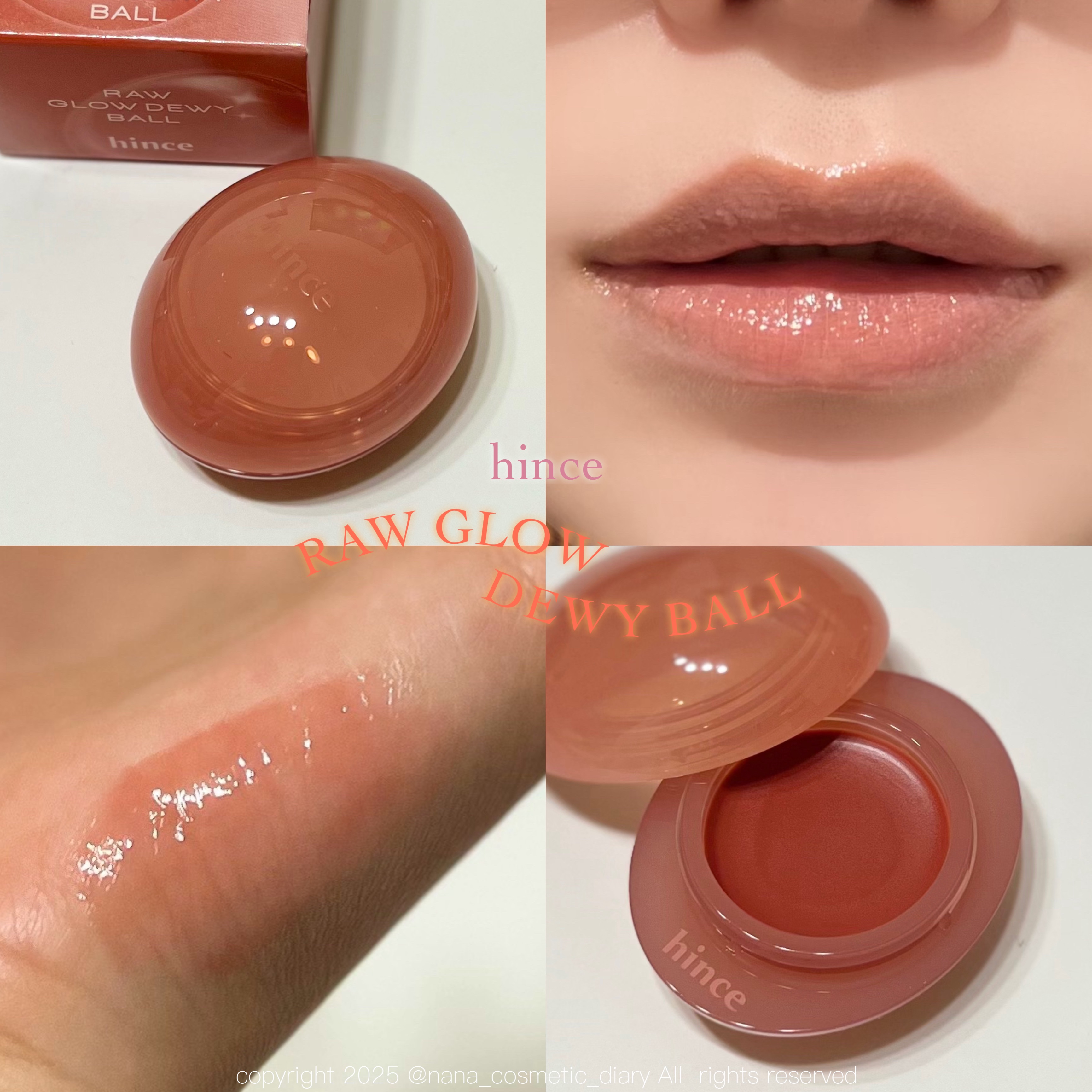 ロウグロウデューイーボール 05 ハグデュー/hince/リップバームを使ったクチコミ（1枚目）