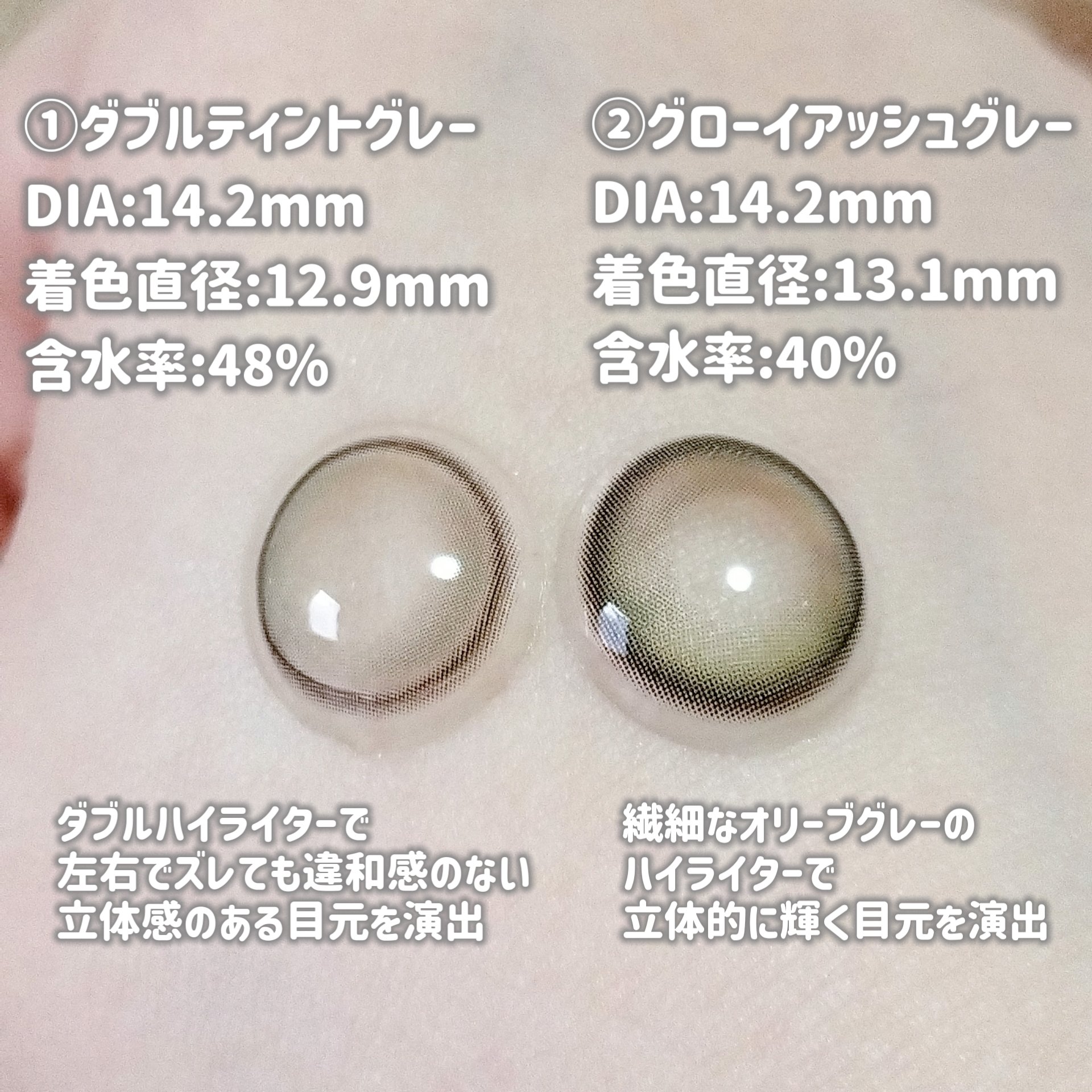 Eyelighter Glowy 1Month/OLENS/カラーコンタクトレンズを使ったクチコミ（2枚目）