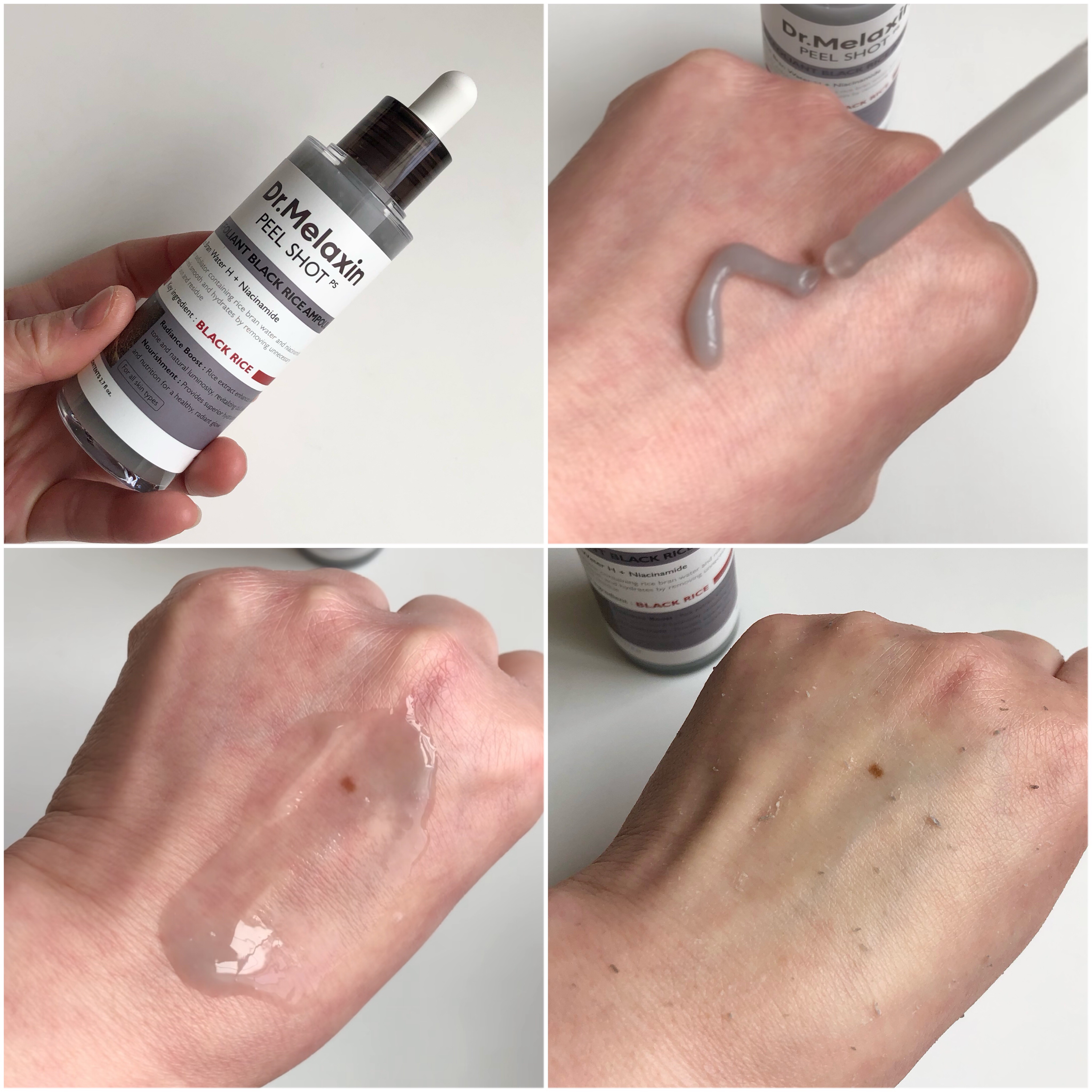 白米ピールショットゴマージュアンプル/Dr.Melaxin/美容液を使ったクチコミ（3枚目）