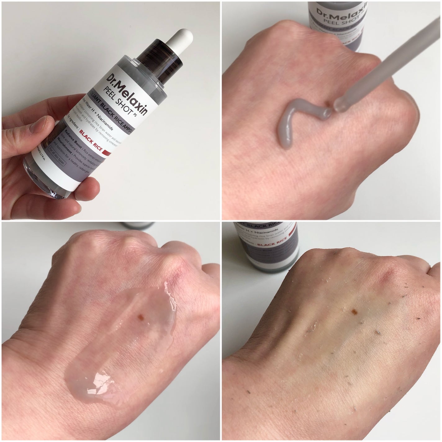 白米ピールショットゴマージュアンプル/Dr.Melaxin/美容液を使ったクチコミ(3枚目)