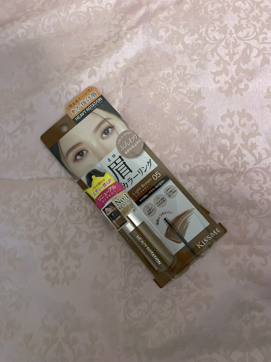 ヘビーローテーション カラーリングアイブロウEX 05 ライトブラウン/ヘビーローテーション/眉マスカラを使ったクチコミ（1枚目）