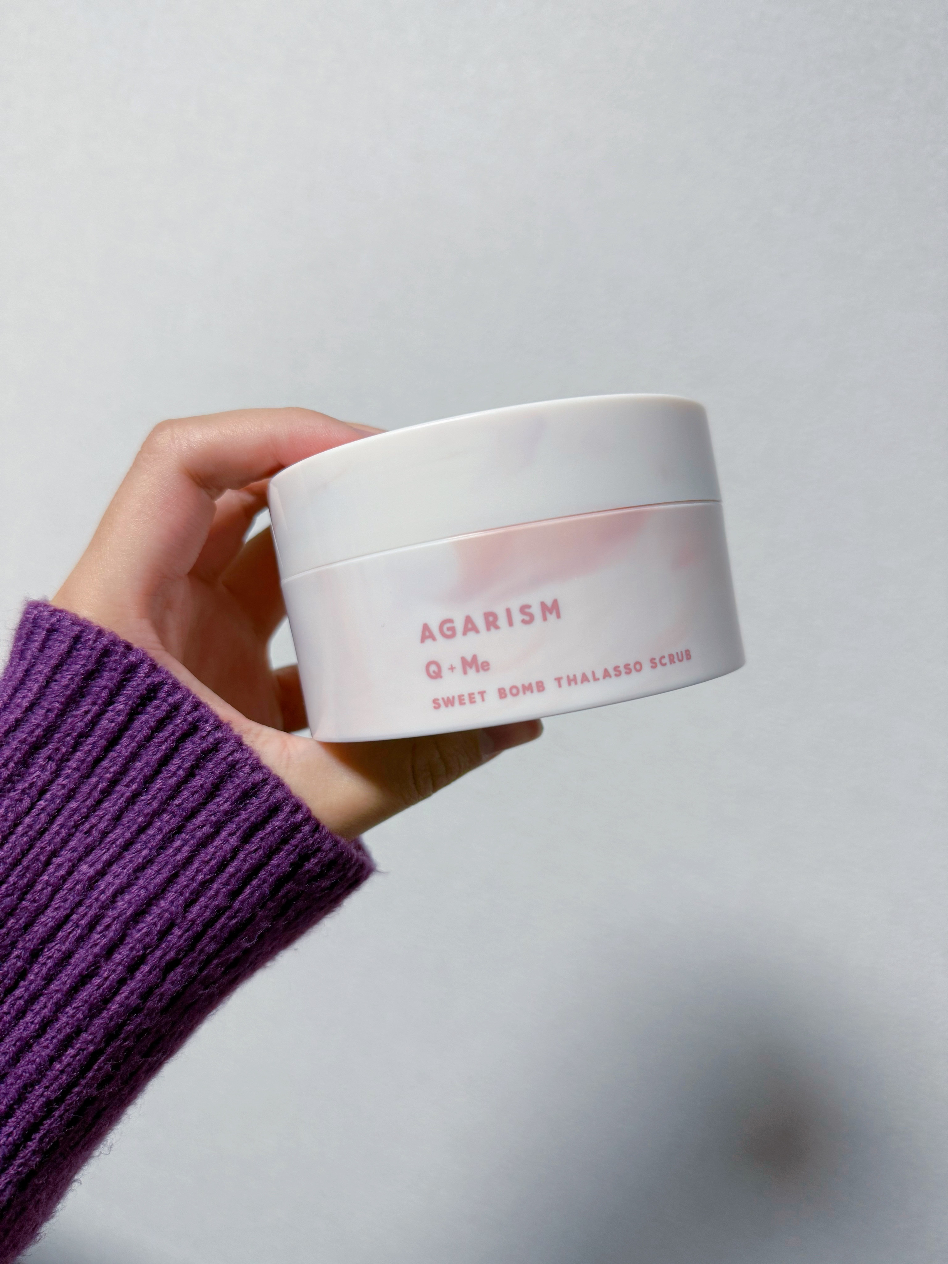 キューミースウィートボムタラソスクラブ　ピオニーブーケの香り/AGARISM/ボディスクラブを使ったクチコミ（1枚目）