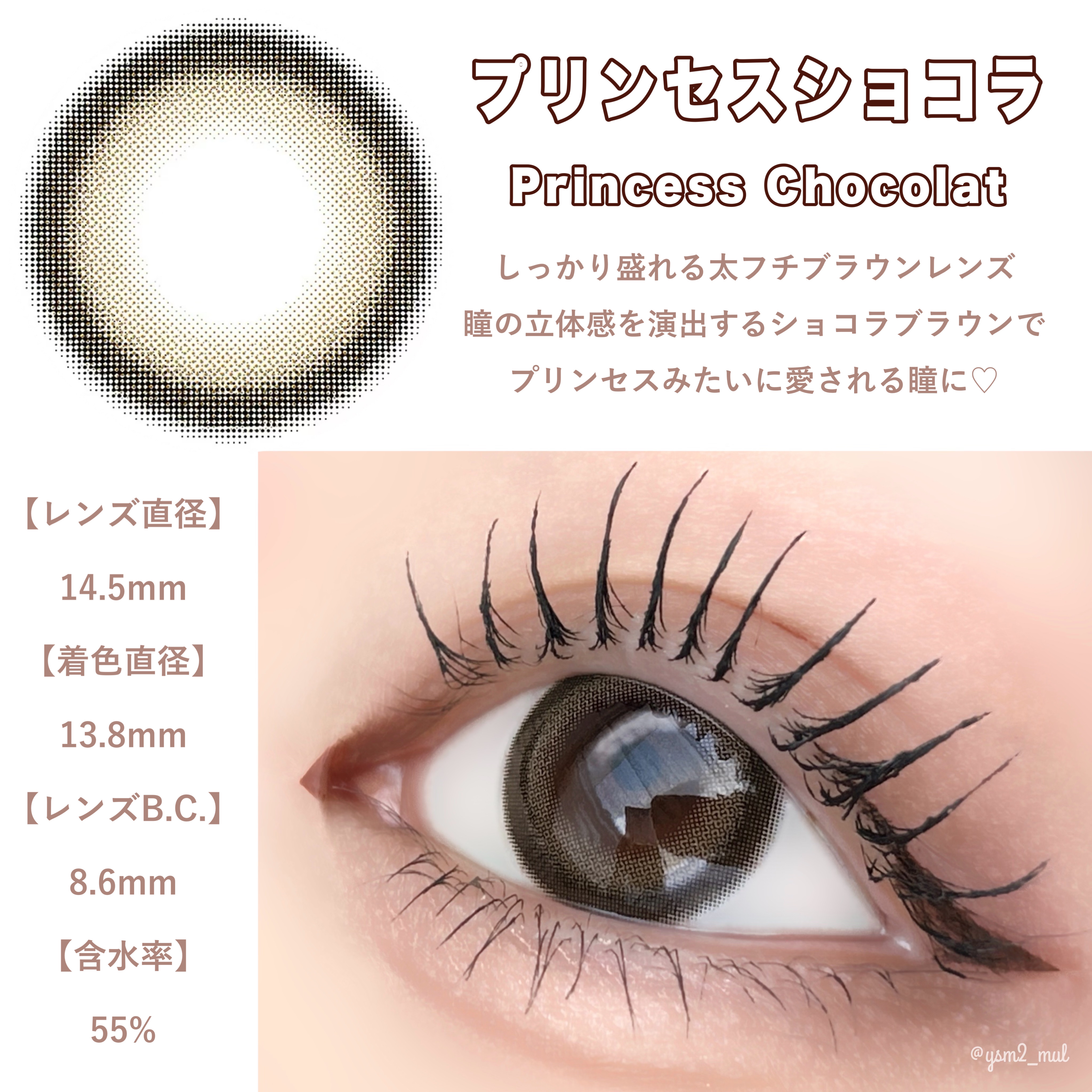 melady 1day プリンセスショコラ/melady/ワンデー（１DAY）カラコンを使ったクチコミ（2枚目）