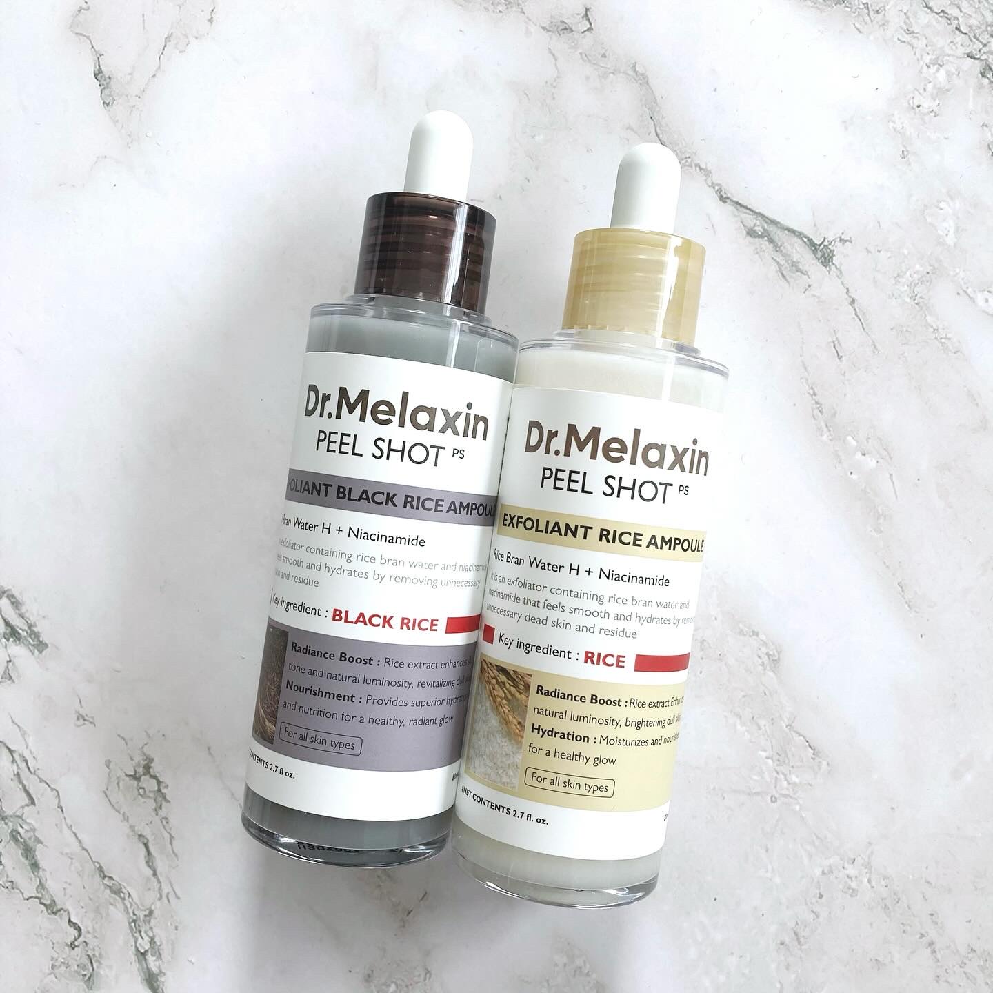 白米ピールショットゴマージュアンプル/Dr.Melaxin/美容液を使ったクチコミ（1枚目）