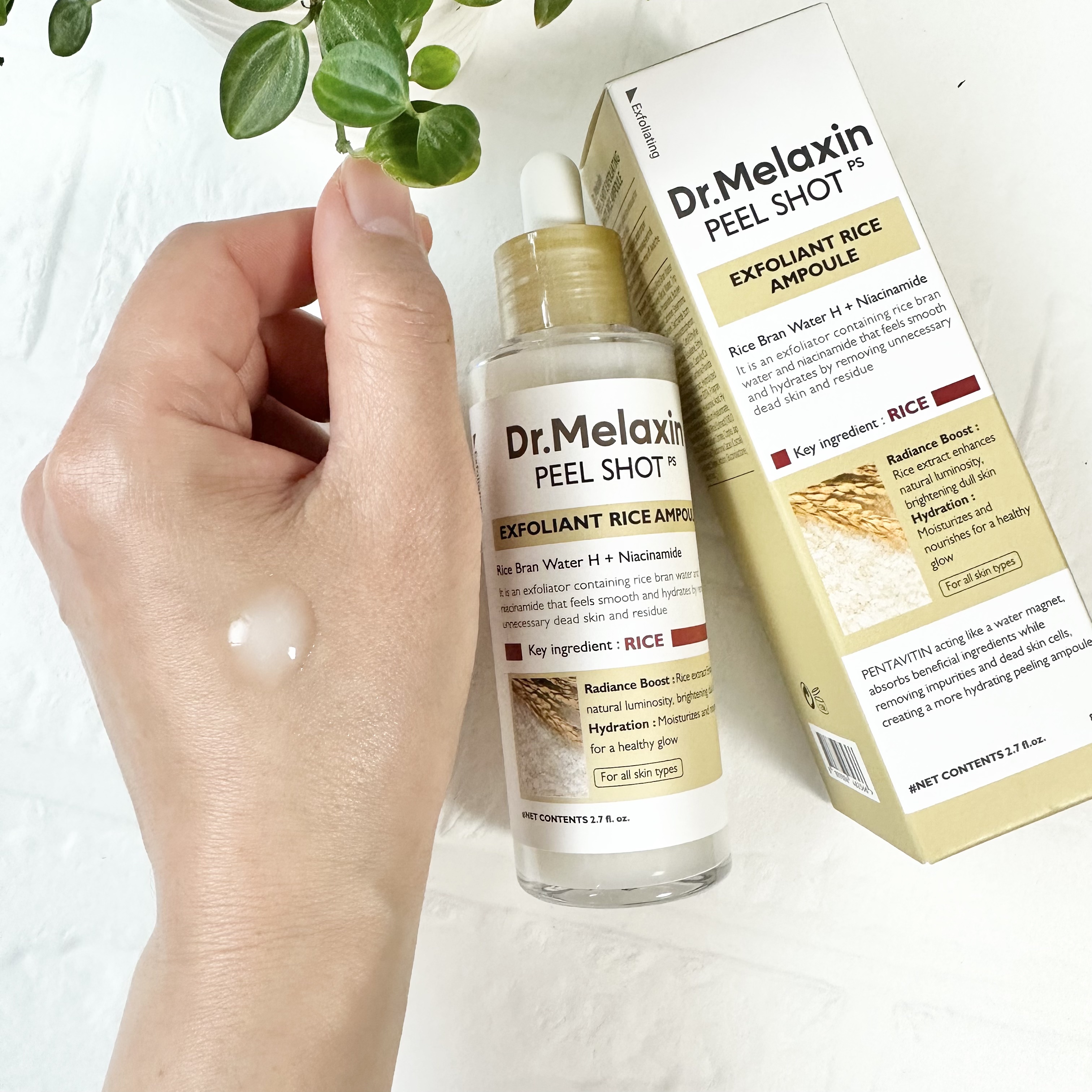 白米ピールショットゴマージュアンプル/Dr.Melaxin/美容液を使ったクチコミ（1枚目）