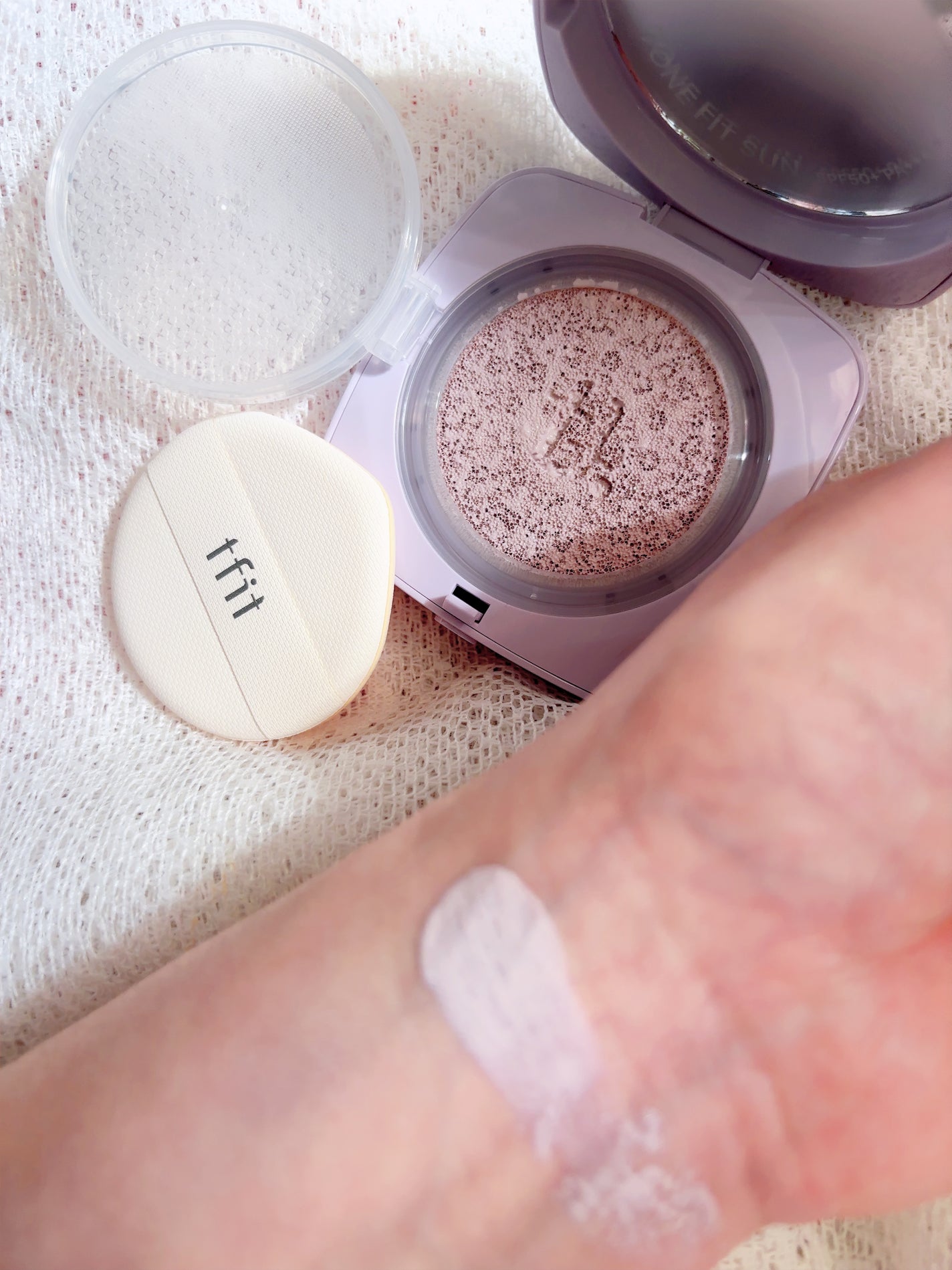 ベースフィットトーンアップサンクッション/TFIT/クッションファンデーションを使ったクチコミ(5枚目)