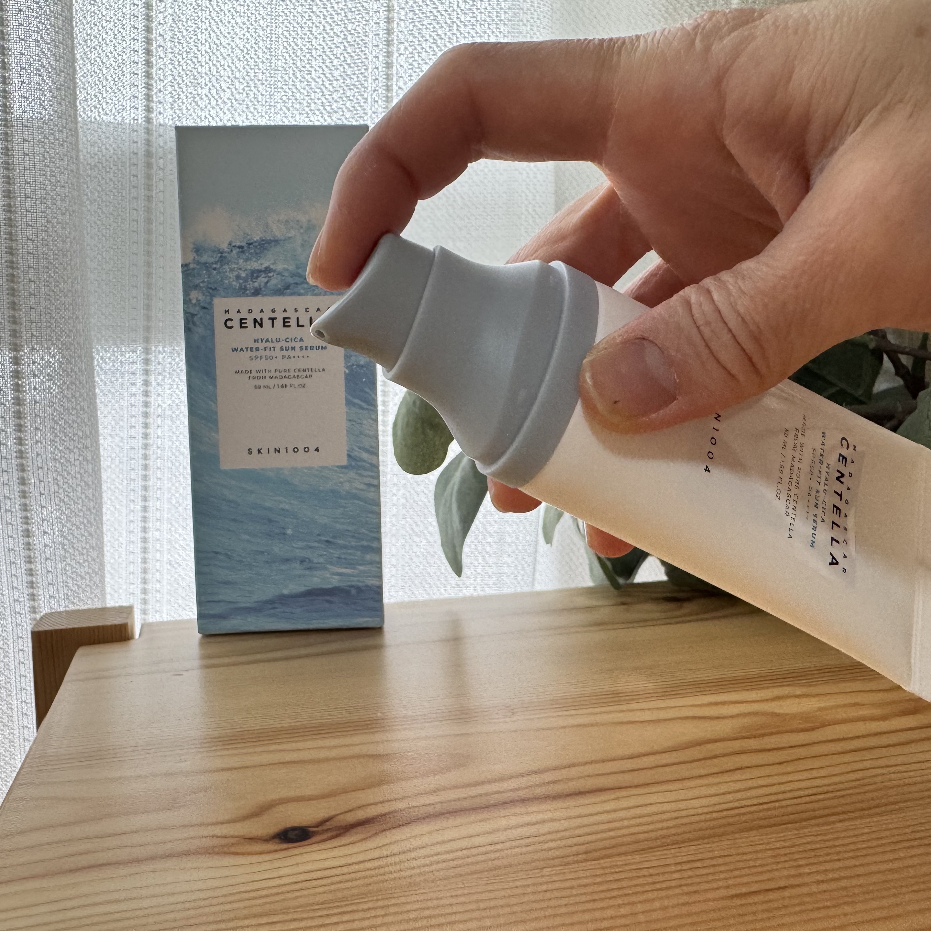 ヒアルーシカ ウォーターフィット サンセラム/SKIN1004/日焼け止めローションを使ったクチコミ（2枚目）