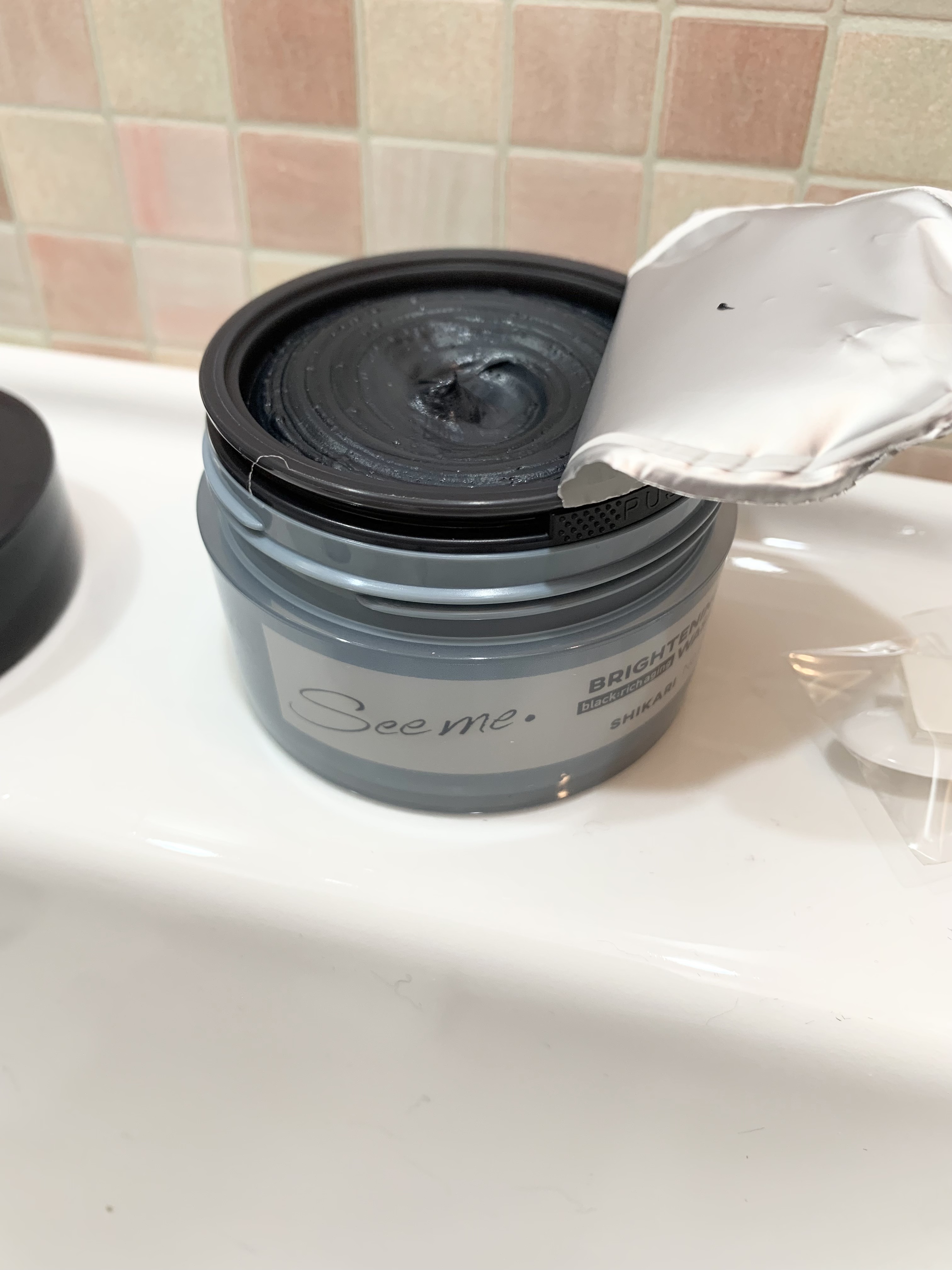 BRIGHTENING WASH black/SHIKARI/洗い流すパック・マスクを使ったクチコミ（3枚目）