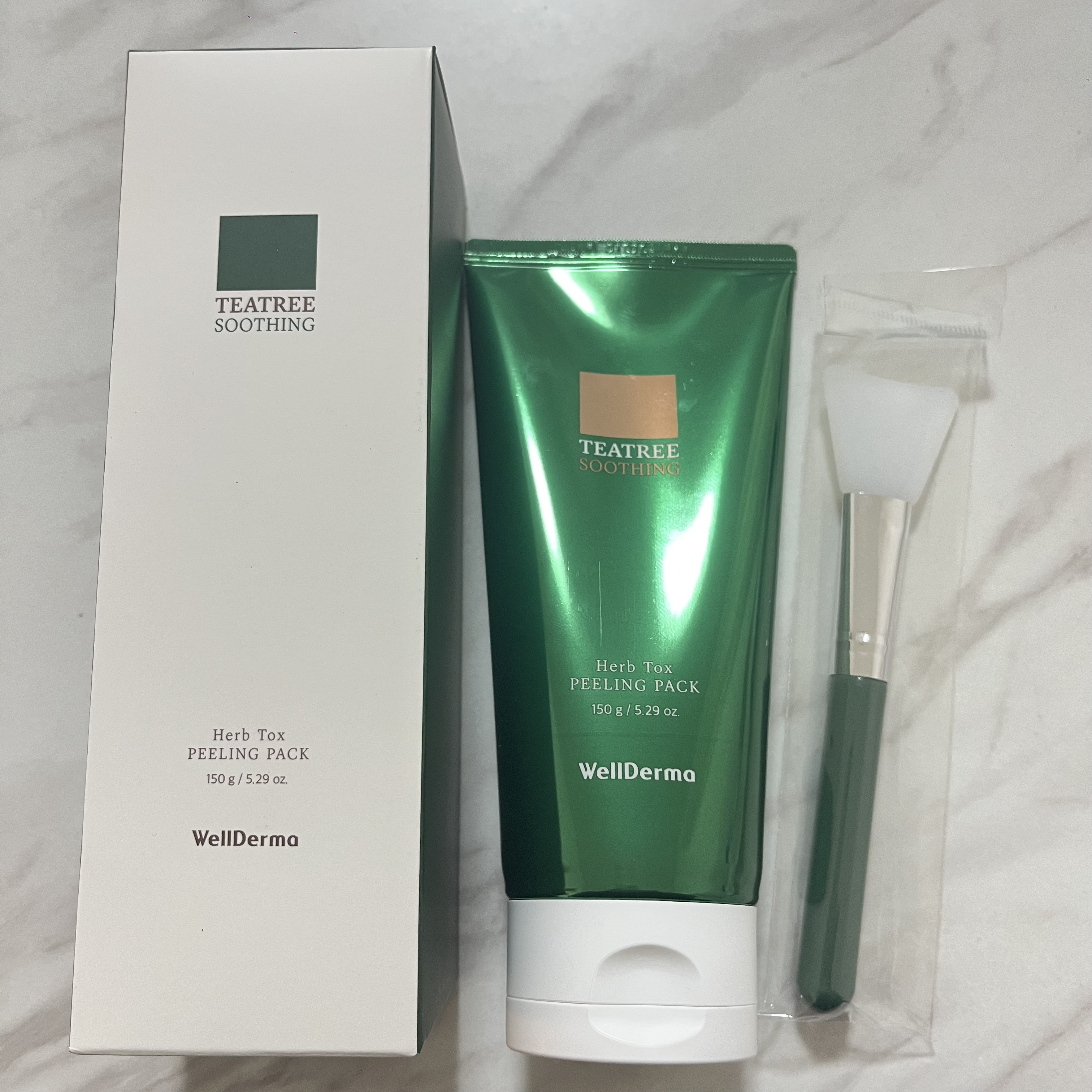 ティーツリーハーブピーリングパック/WellDerma/洗い流すパック・マスクを使ったクチコミ（1枚目）