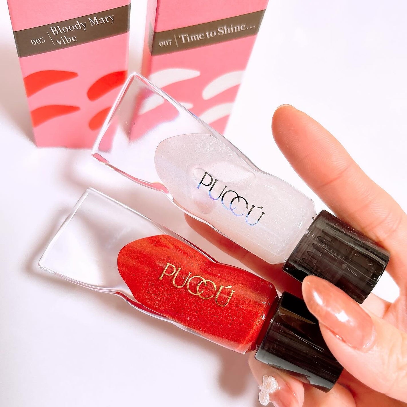 カラーリップセラム/PUCCÚ/リップグロスを使ったクチコミ(2枚目)