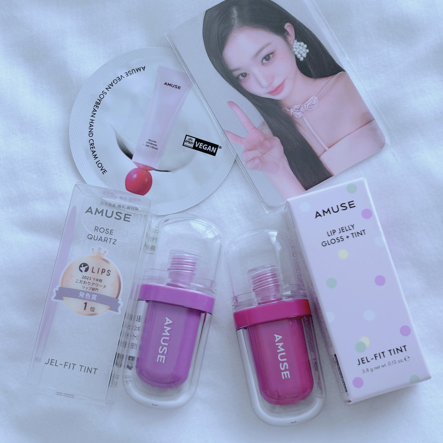 ジェルフィットティント/AMUSE/リップティントを使ったクチコミ(3枚目)