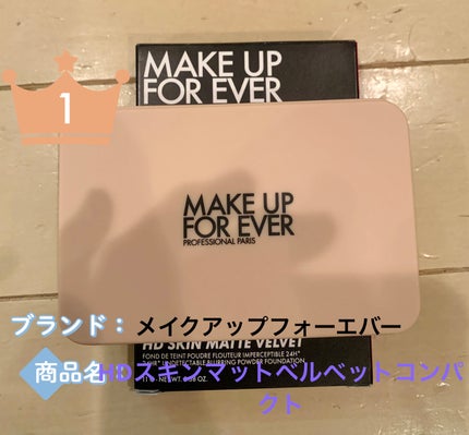 HDスキン マットベルベットコンパクト/MAKE UP FOR EVER/パウダーファンデーションを使ったクチコミ(1枚目)