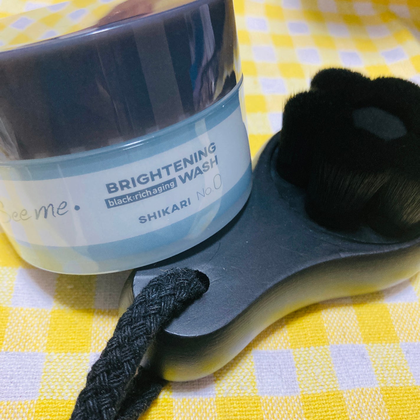 BRIGHTENING WASH black/SHIKARI/洗い流すパック・マスクを使ったクチコミ(1枚目)