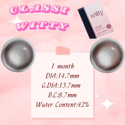 classilens witty/Classilens/1ヶ月(1MONTH)カラコンを使ったクチコミ(2枚目)
