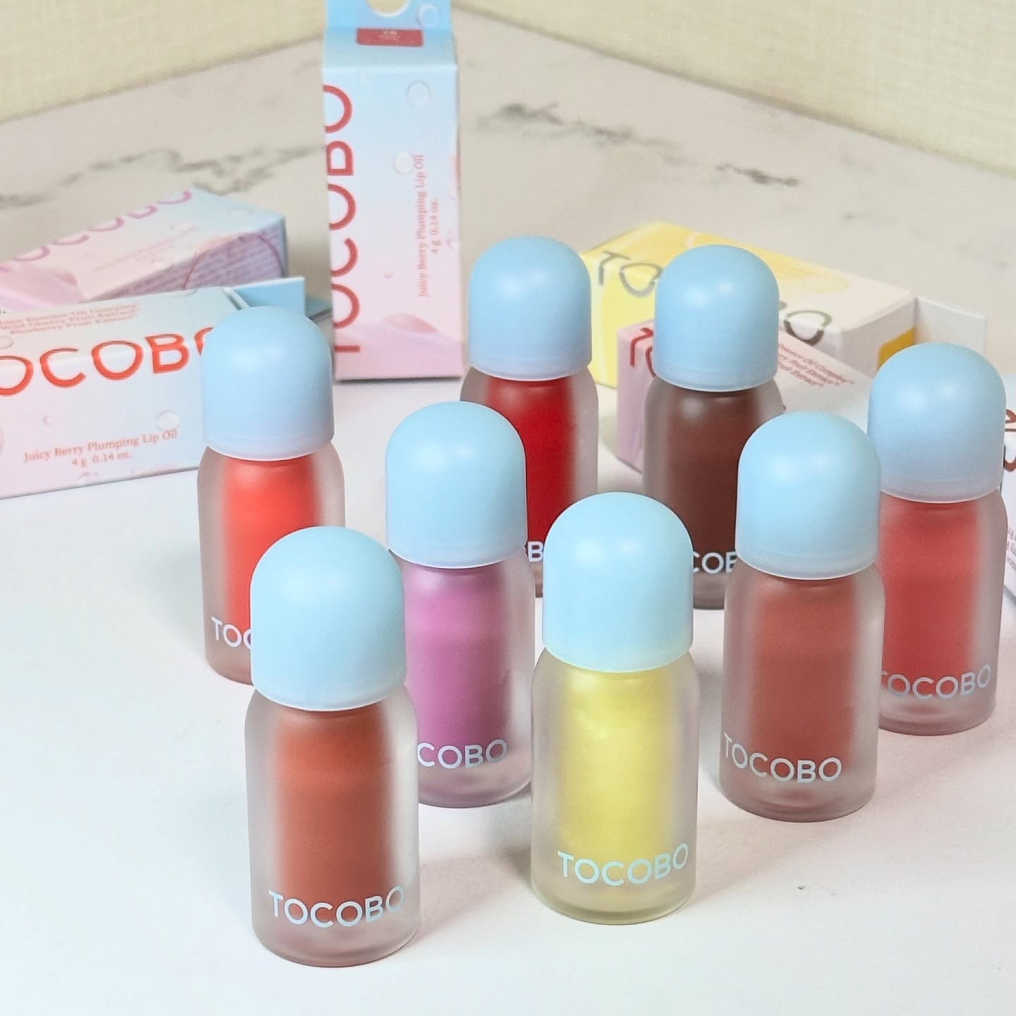 ジューシーベリープランピングリップオイル/TOCOBO/リップグロスを使ったクチコミ（2枚目）