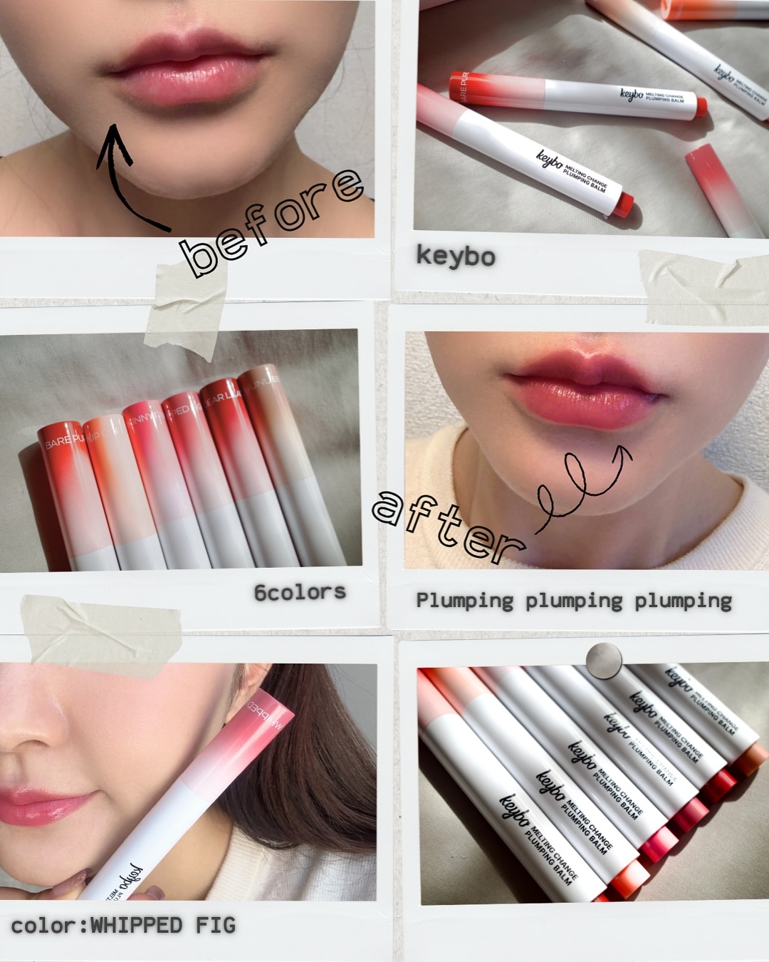 MELTING CHANGE PLUMPING BALM/keybo/口紅を使ったクチコミ（1枚目）