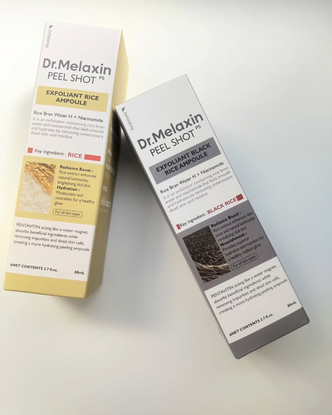 白米ピールショットゴマージュアンプル/Dr.Melaxin/美容液を使ったクチコミ（1枚目）