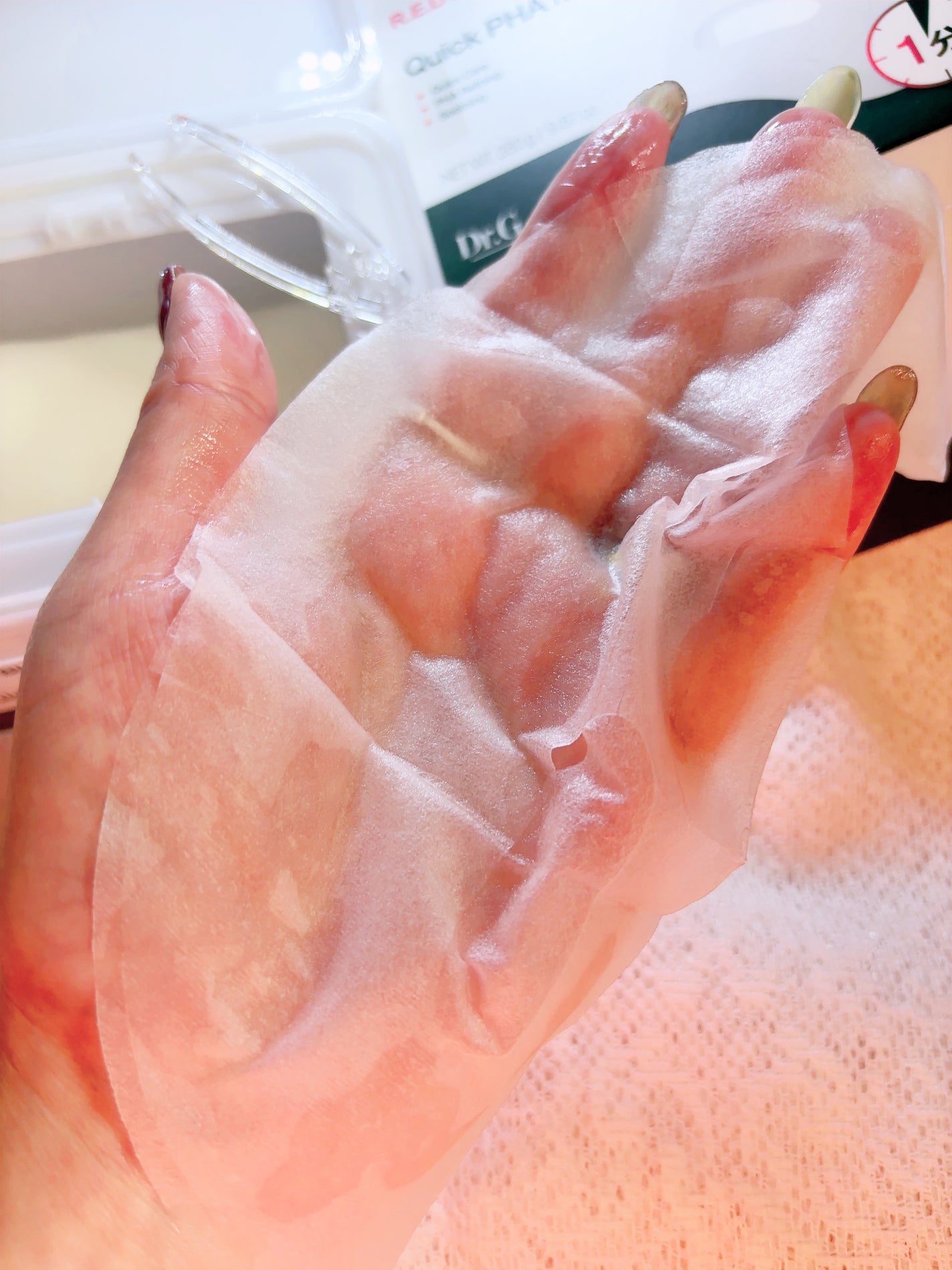 レッドブレミッシュクイックPHAシートマスク/Dr.G/シートマスク・パックを使ったクチコミ(5枚目)